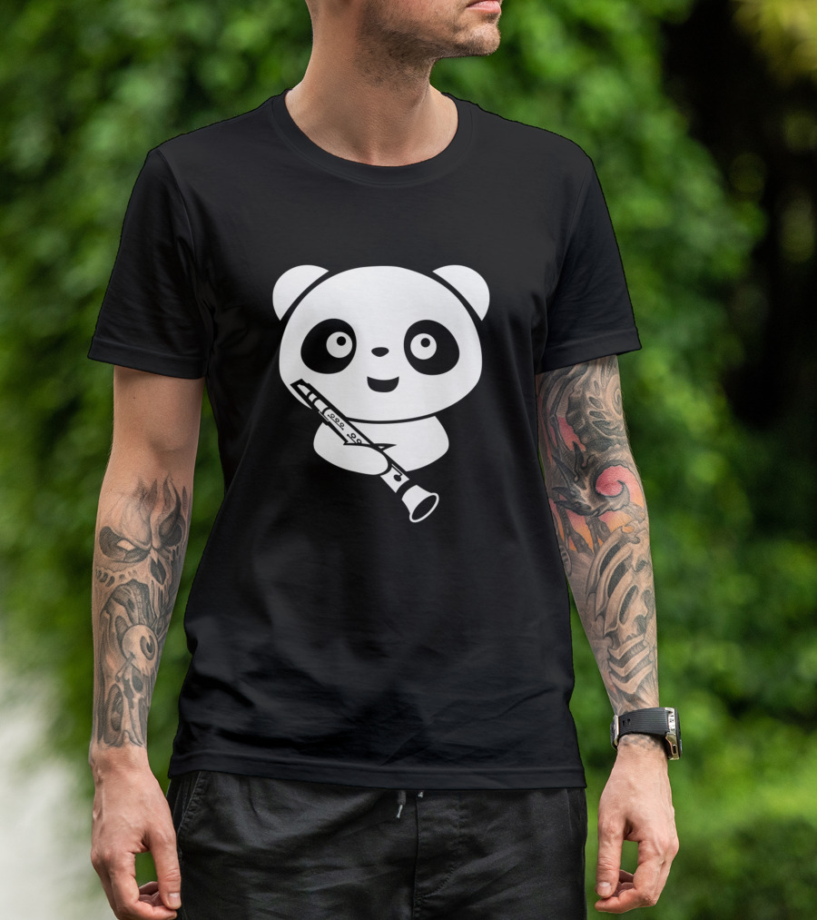 Clarinet Panda For Passionate Clarinetists T-Shirt