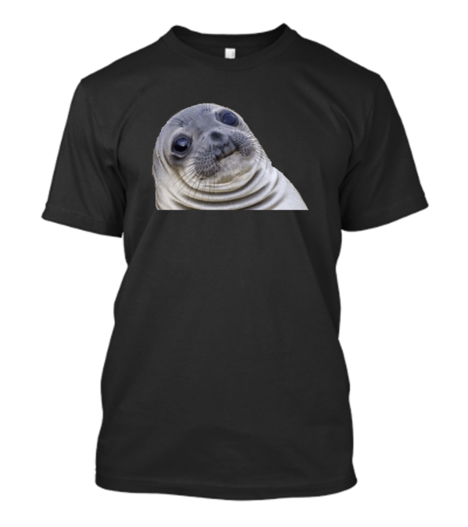 Fat Seal Meme Face Humorous Animal Expression T-Shirt