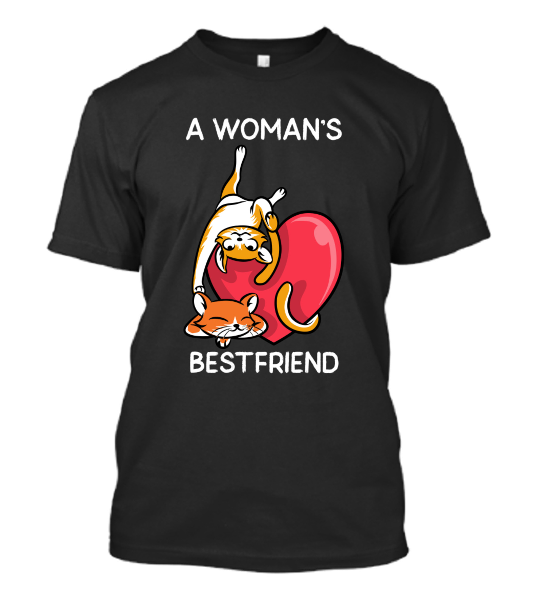 A Woman's Best Friend Cat Heart T-Shirt
