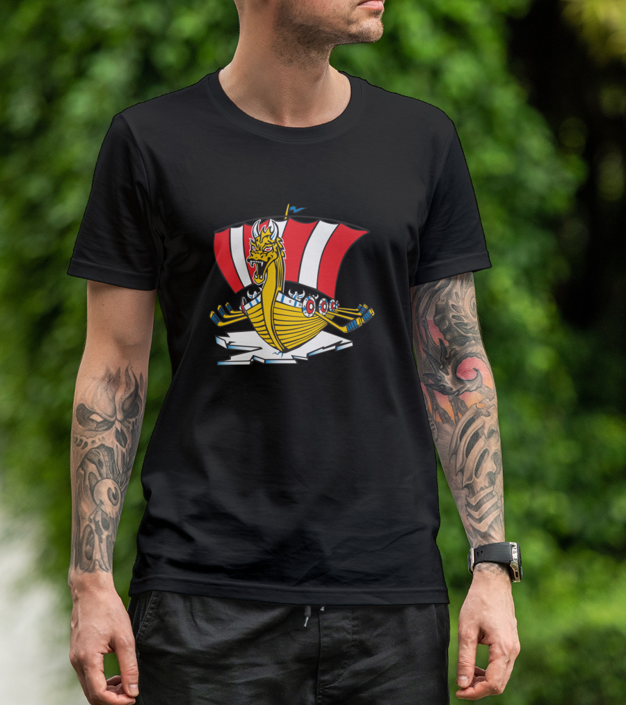 Baie Comeau Drakkar Viking Ship T-Shirt