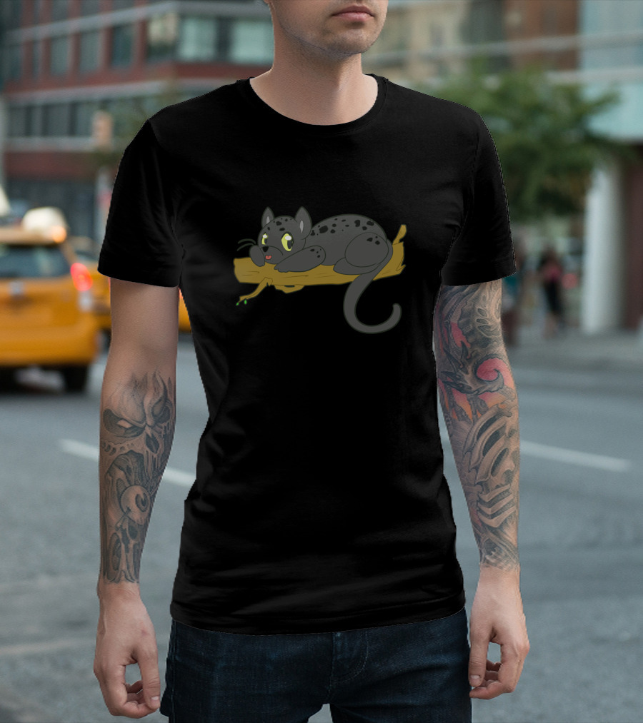 Jungle Book Inspired Funny Cat On Branch T-Shirt