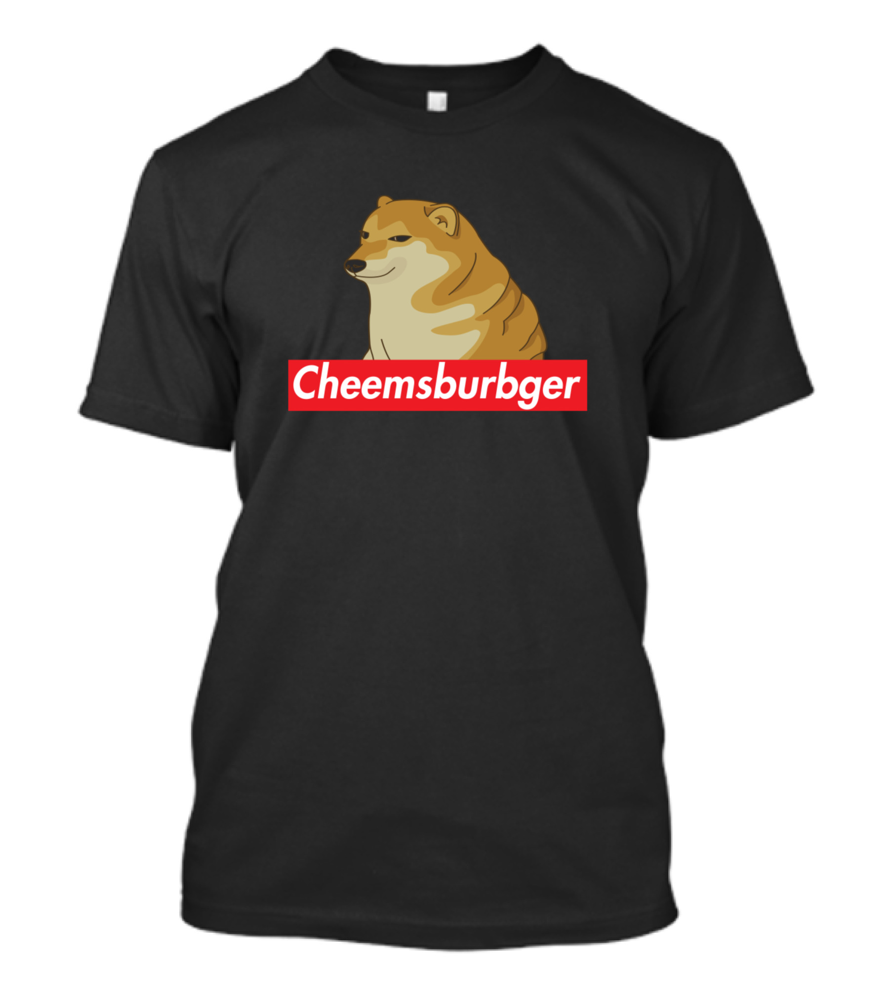 Cheemsburbger Dog Meme Red Label T-Shirt