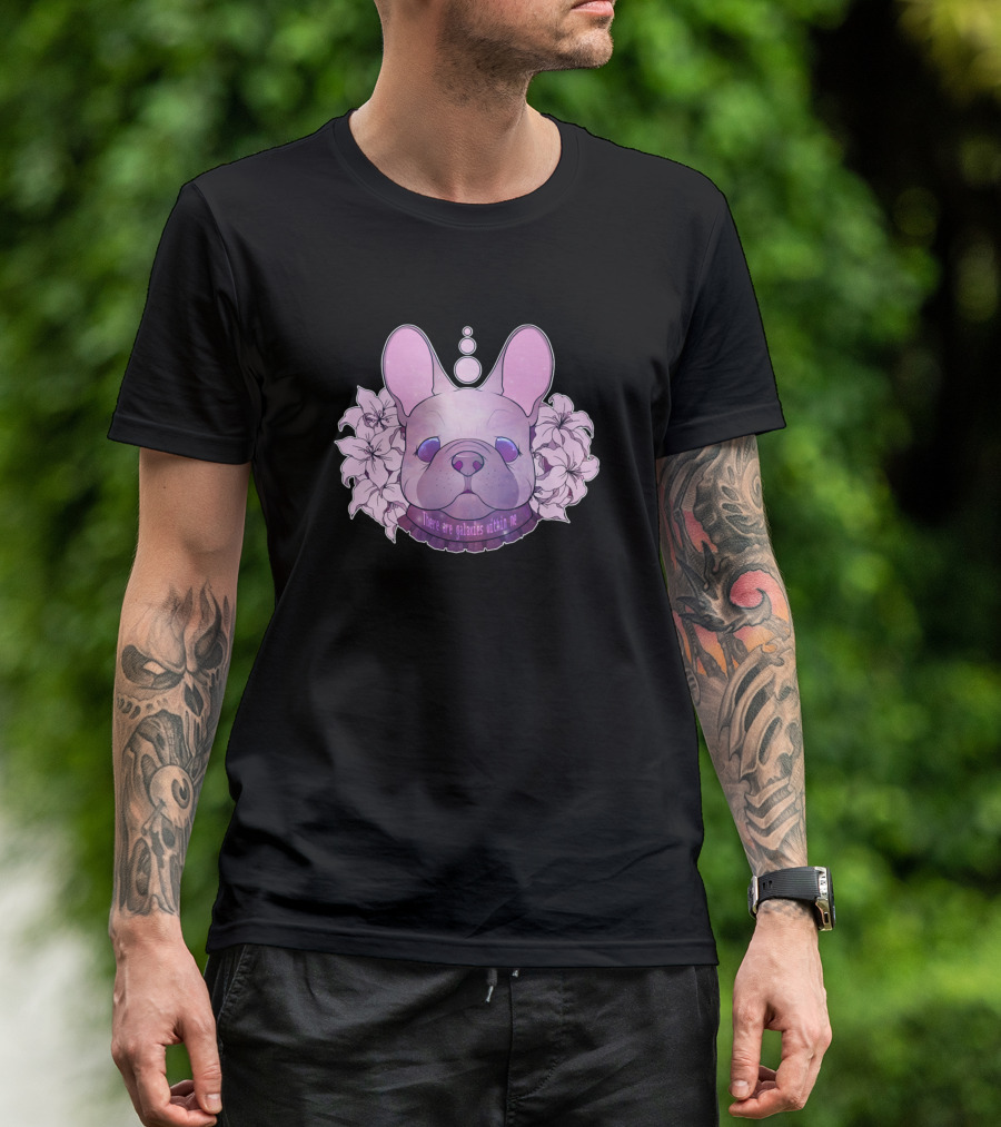 Dogs Galaxy Frenchie142 There Are Galaxies Within Me T-Shirt