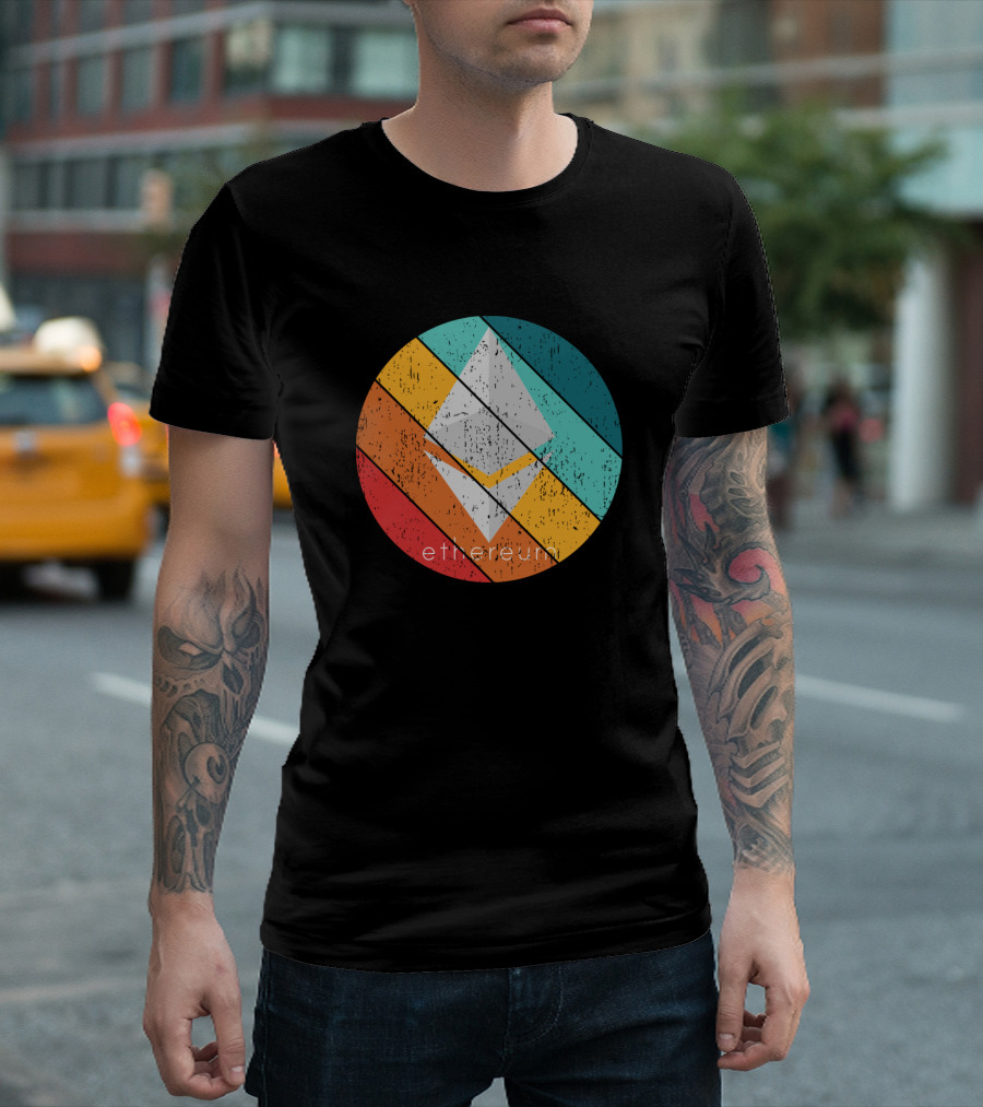 Ethereum Grunge Colorful T-Shirt