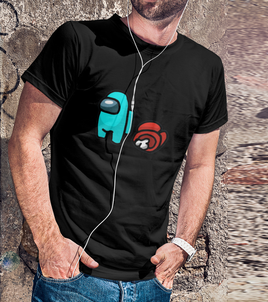 Wasn't Me Among Us Blue And Red Crewmates T-Shirt