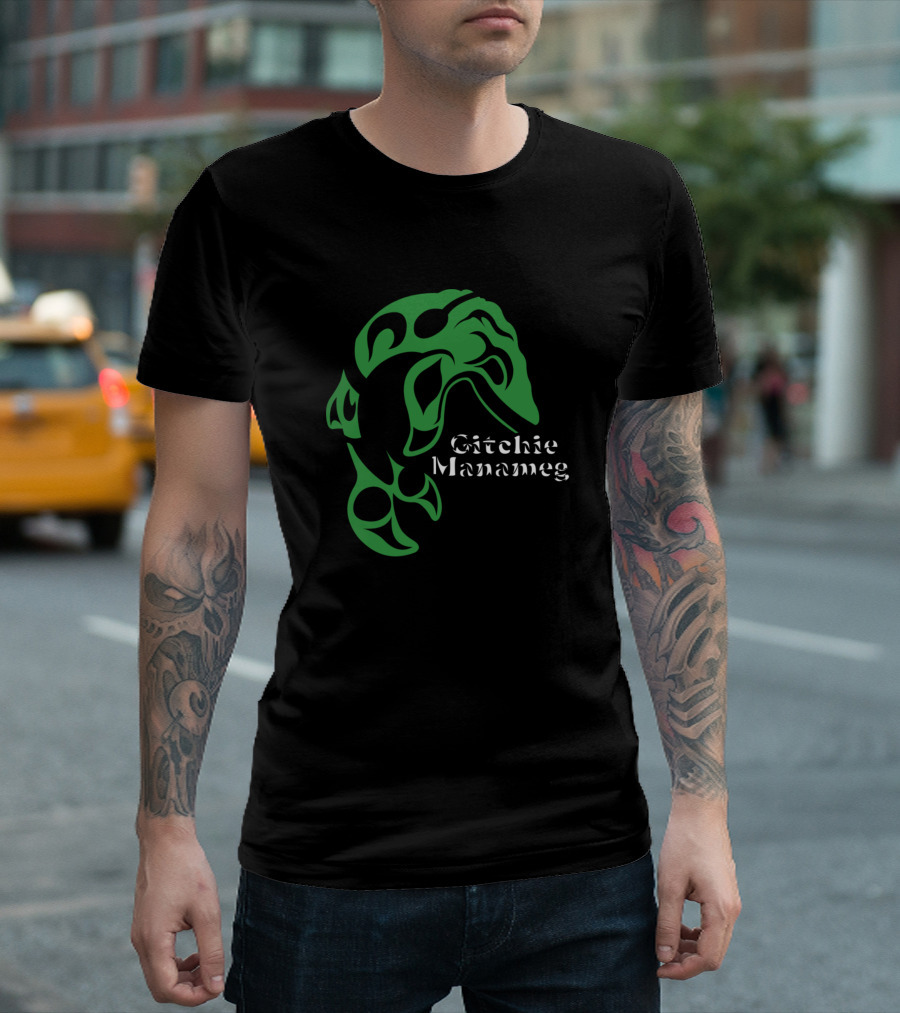 Gitchie Manameg Indigenous Whale T-Shirt