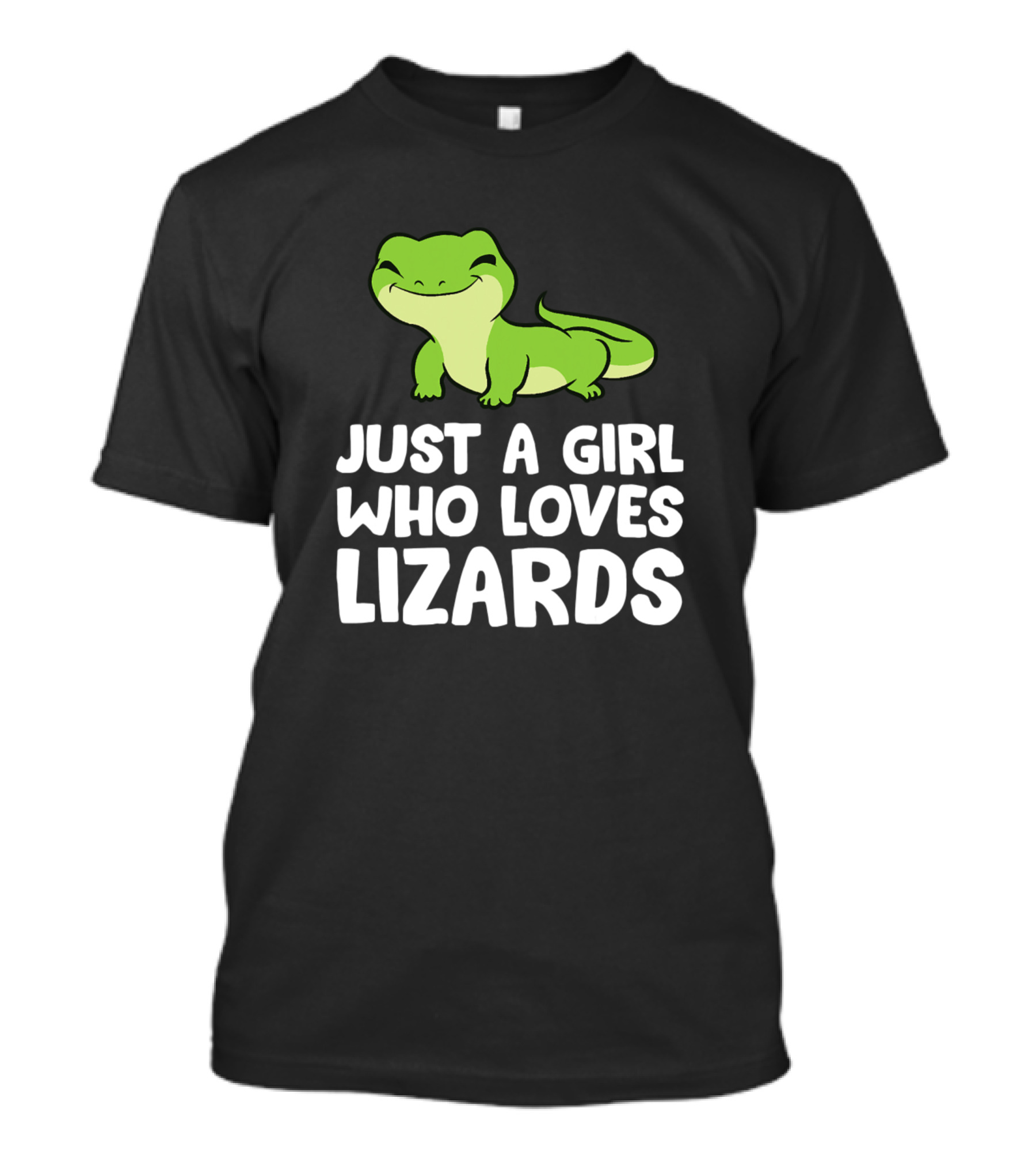 Just A Girl Who Loves Lizards Cute Reptile Lover T-Shirt