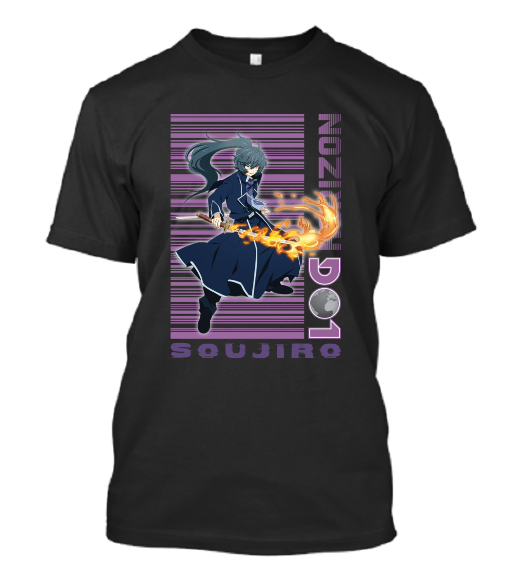 Log Horizon Soujiro Flaming Sword Noziro D01 T-Shirt