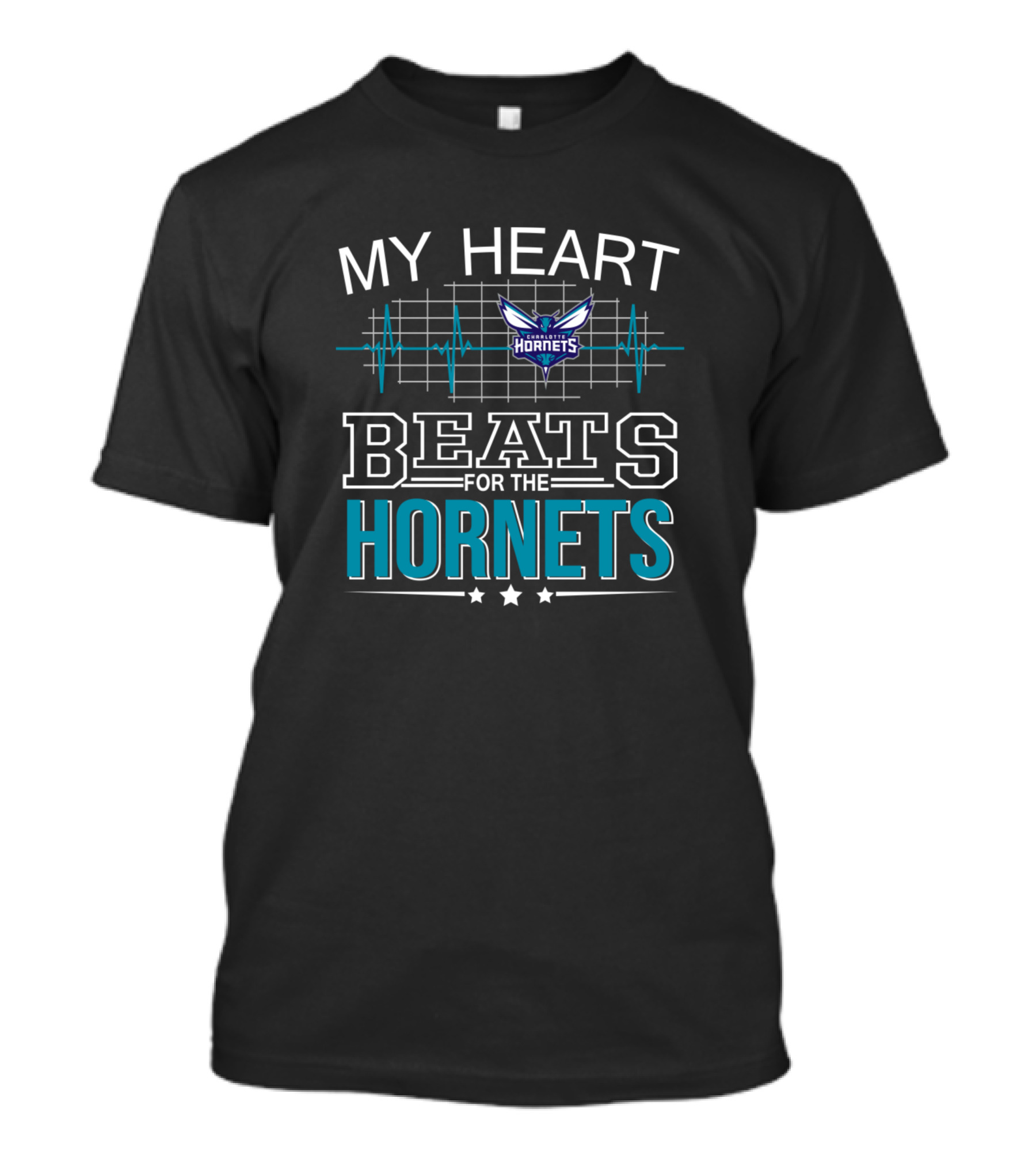 MY HEART BEATS FOR THE CHARLOTTE HORNETS T-Shirt