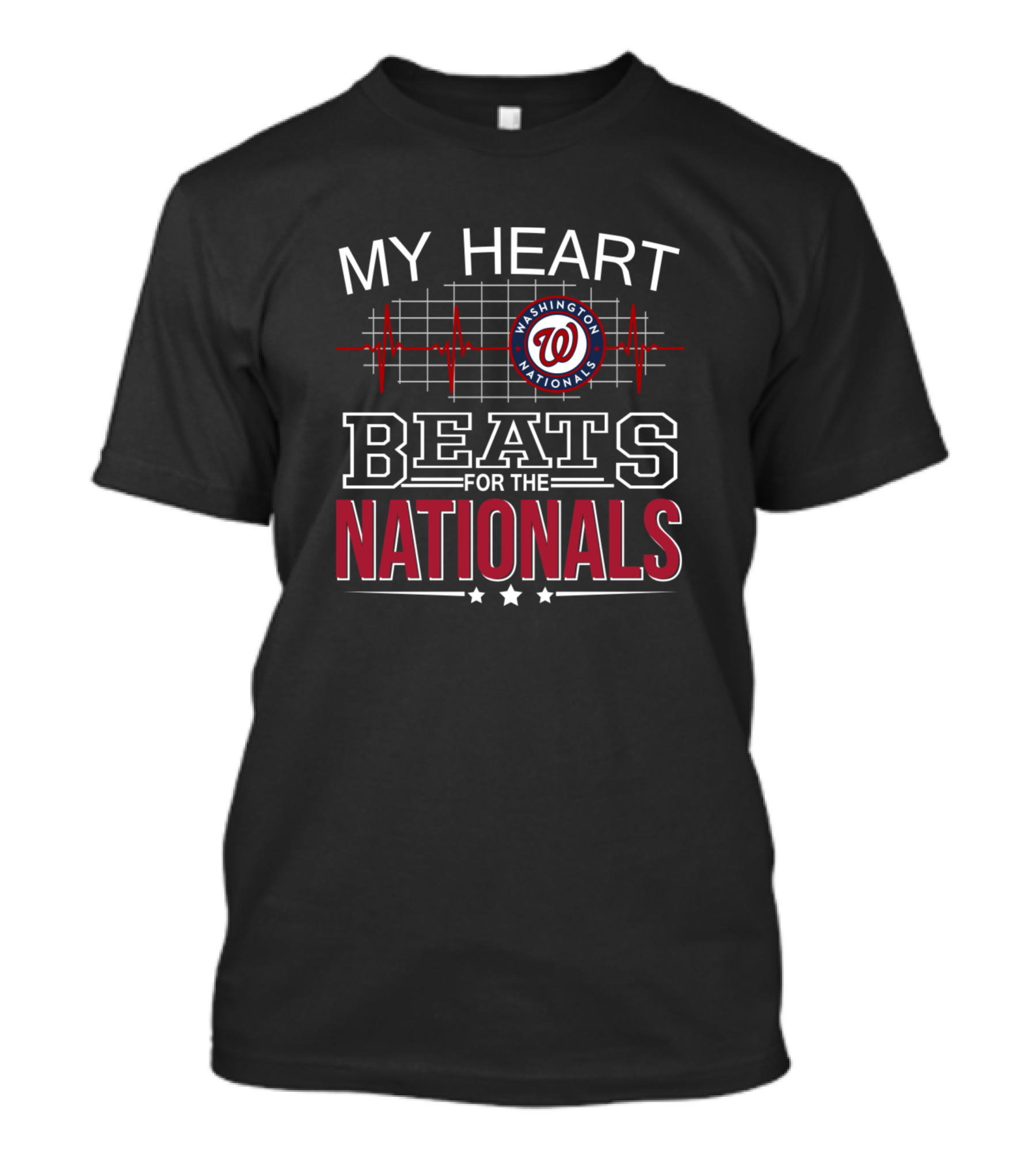 My Heart Beats For The Washington Nationals T-Shirt