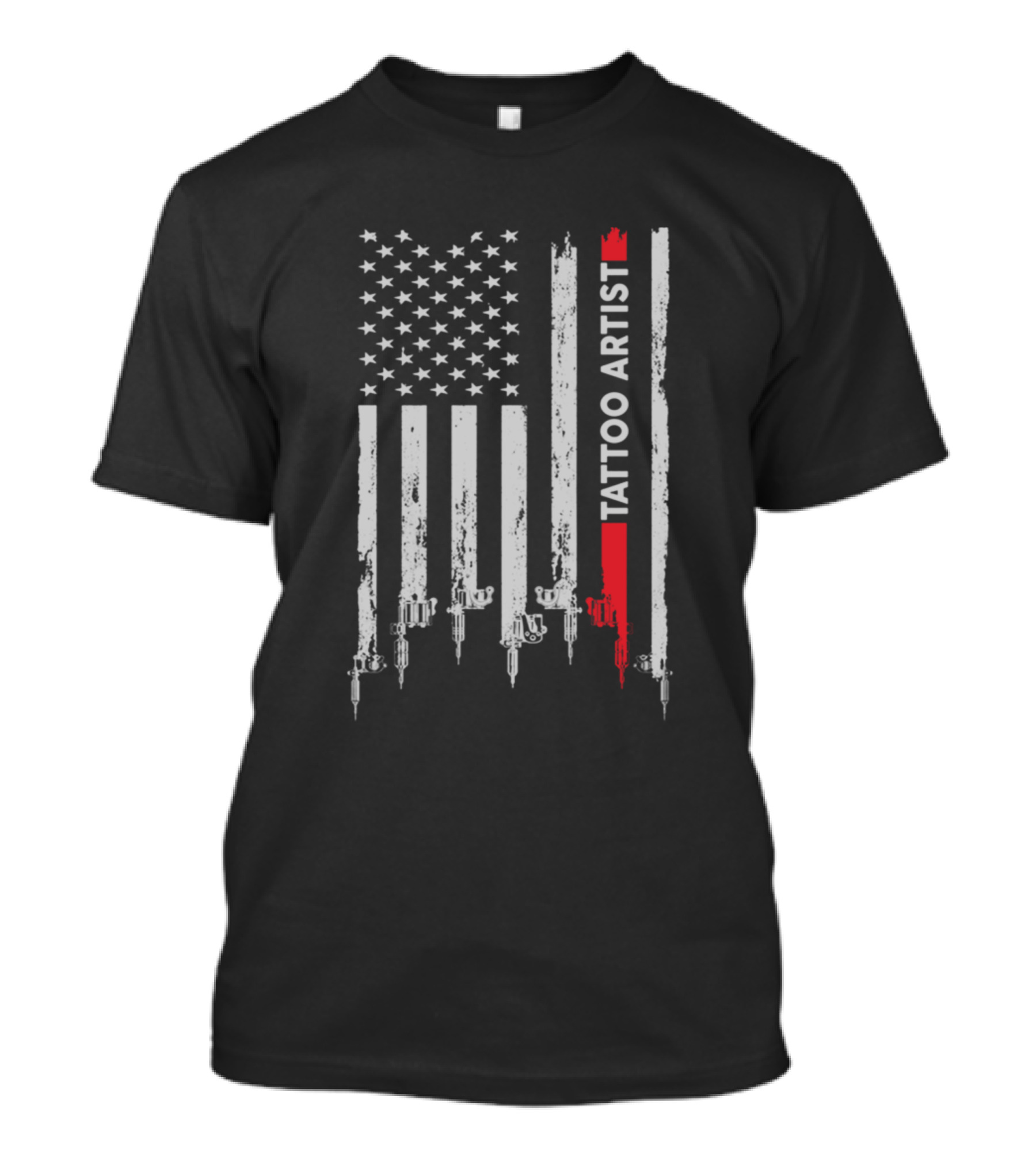 Tattoo Artist American Flag T-Shirt