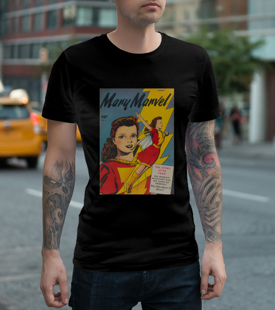 Mary Marvel August No. 4 The World's Mightiest Girl T-Shirt