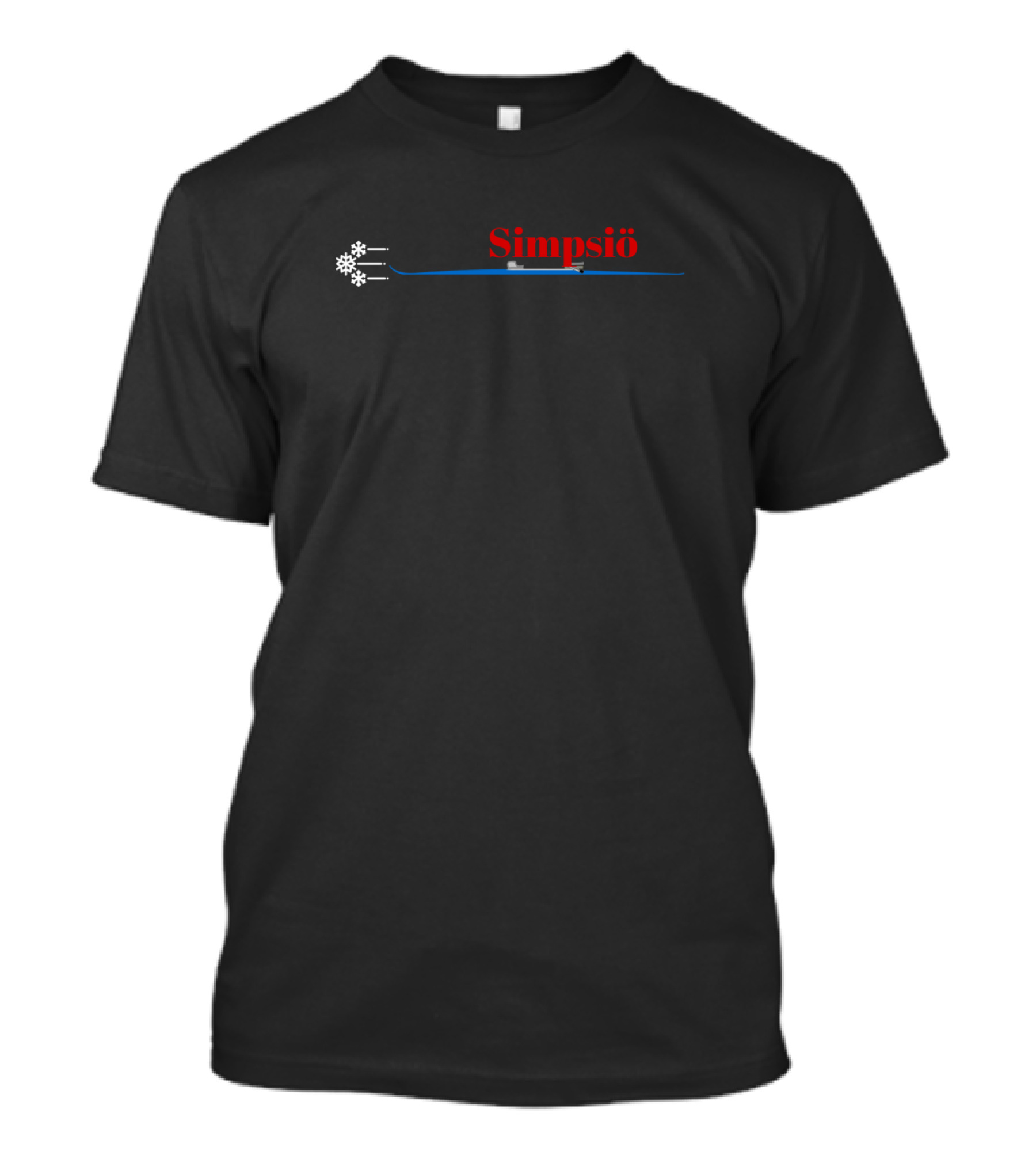 Simpsiö Finland Ski With Snowflakes T-Shirt