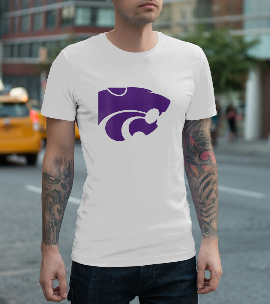 Kansas State University Wildcats NCAA Purple Powercat T-Shirt