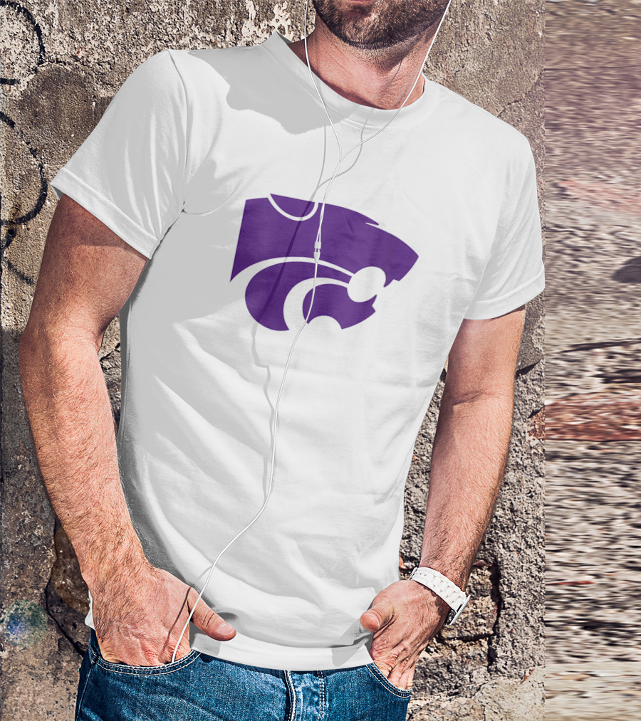 Kansas State University Wildcats NCAA Purple Powercat T-Shirt