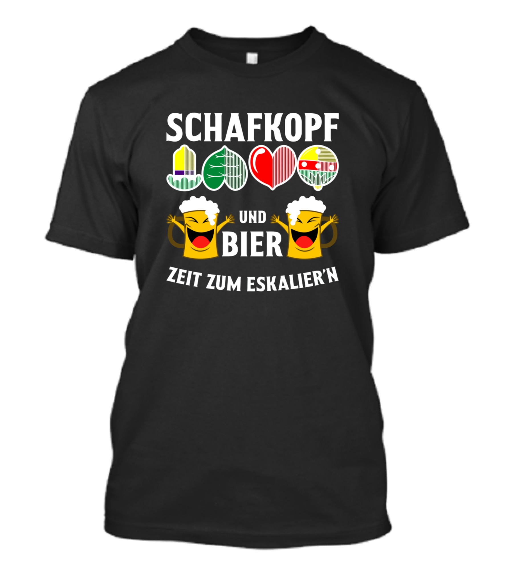 SCHAFKOPF UND BIER ZEIT ZUM ESKALIER'N T-Shirt