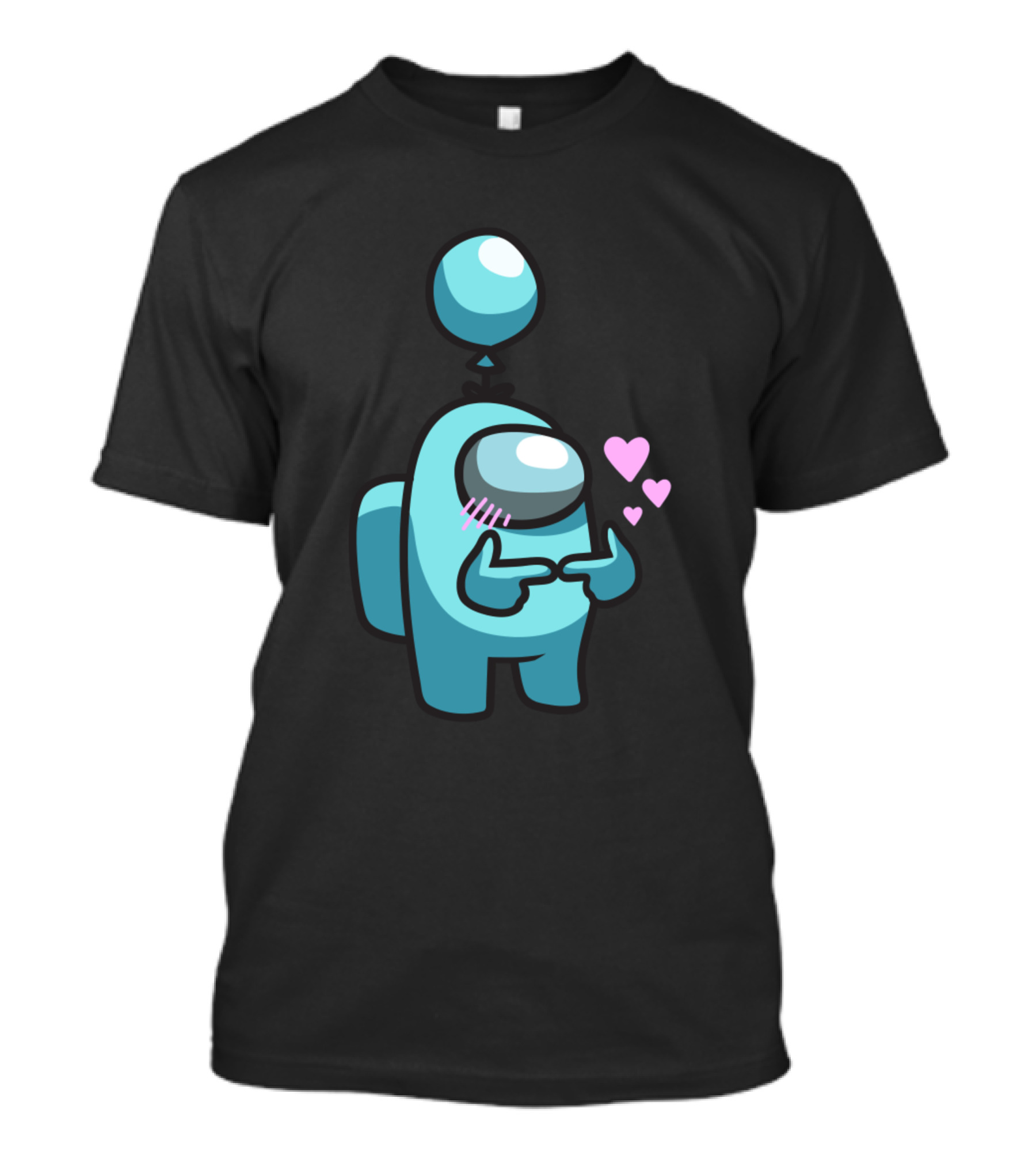A Mong Game Us Cyan Simp Blushing Hearts Funny T-Shirt