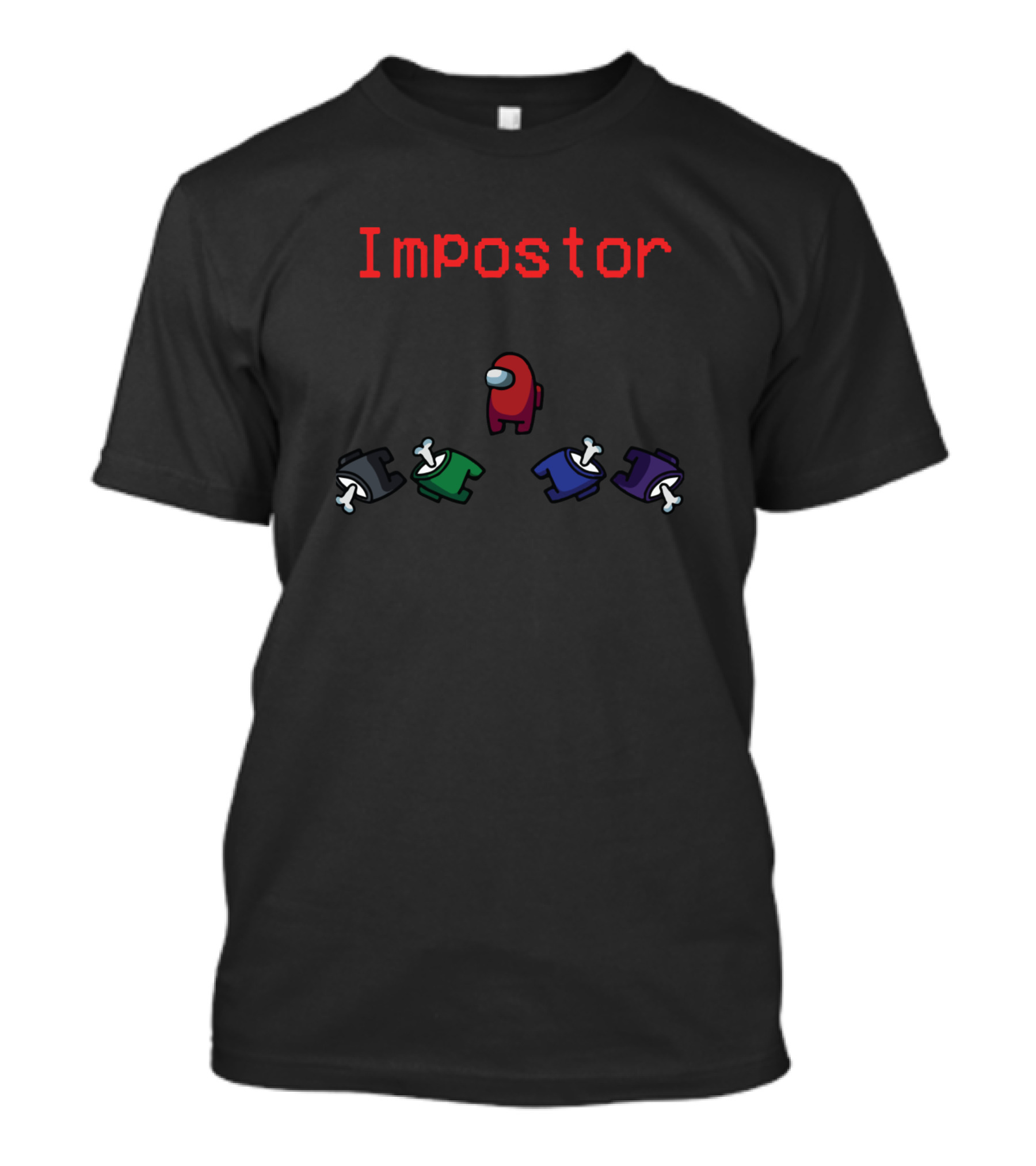 Among Us Impostor Funny Character Graphic Game Reference T-Shirt