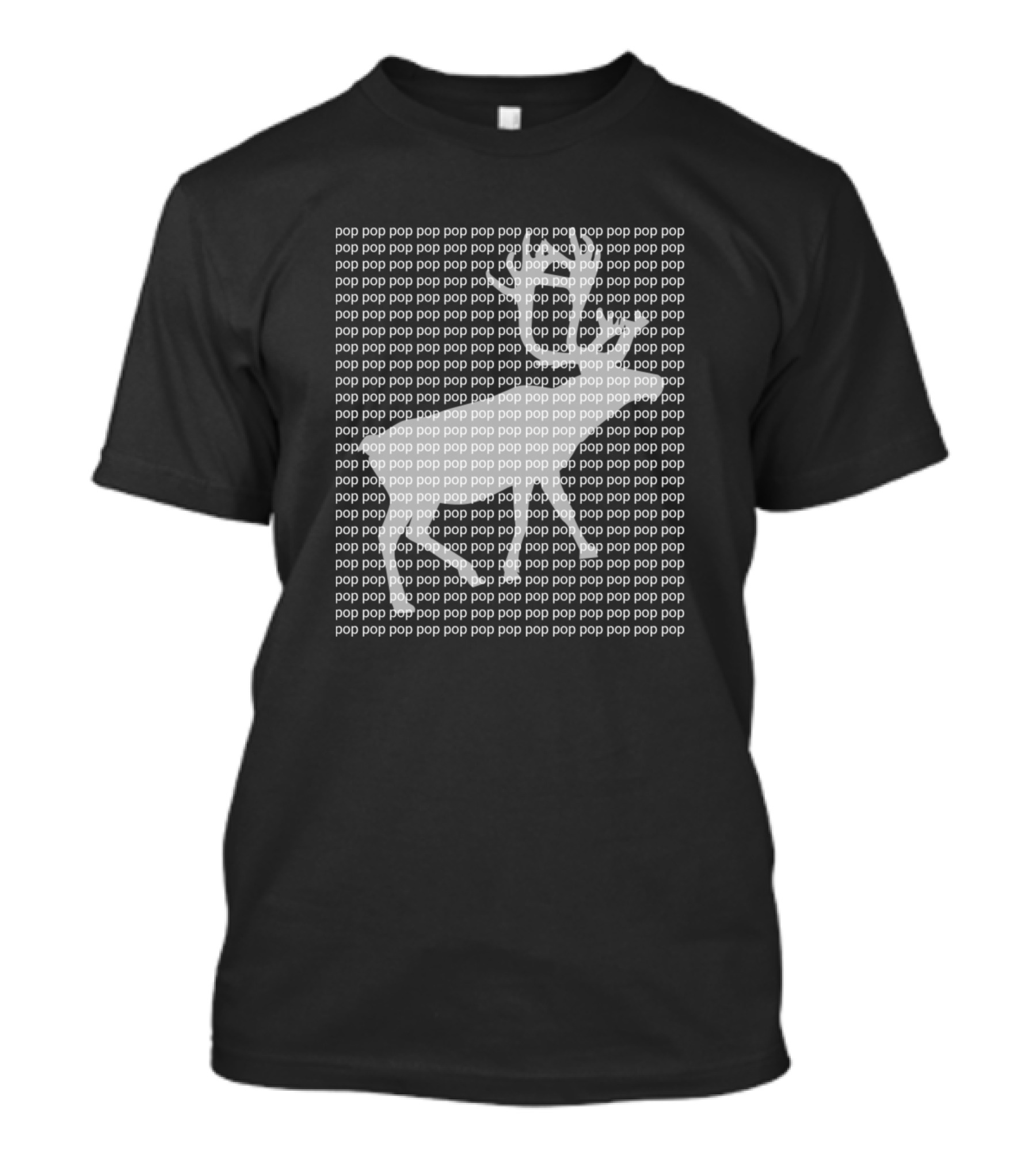 Pop Art Style Deer Optical Illusion T-Shirt