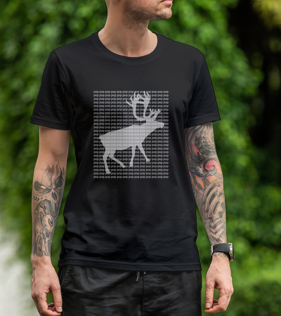 Pop Art Style Deer Optical Illusion T-Shirt