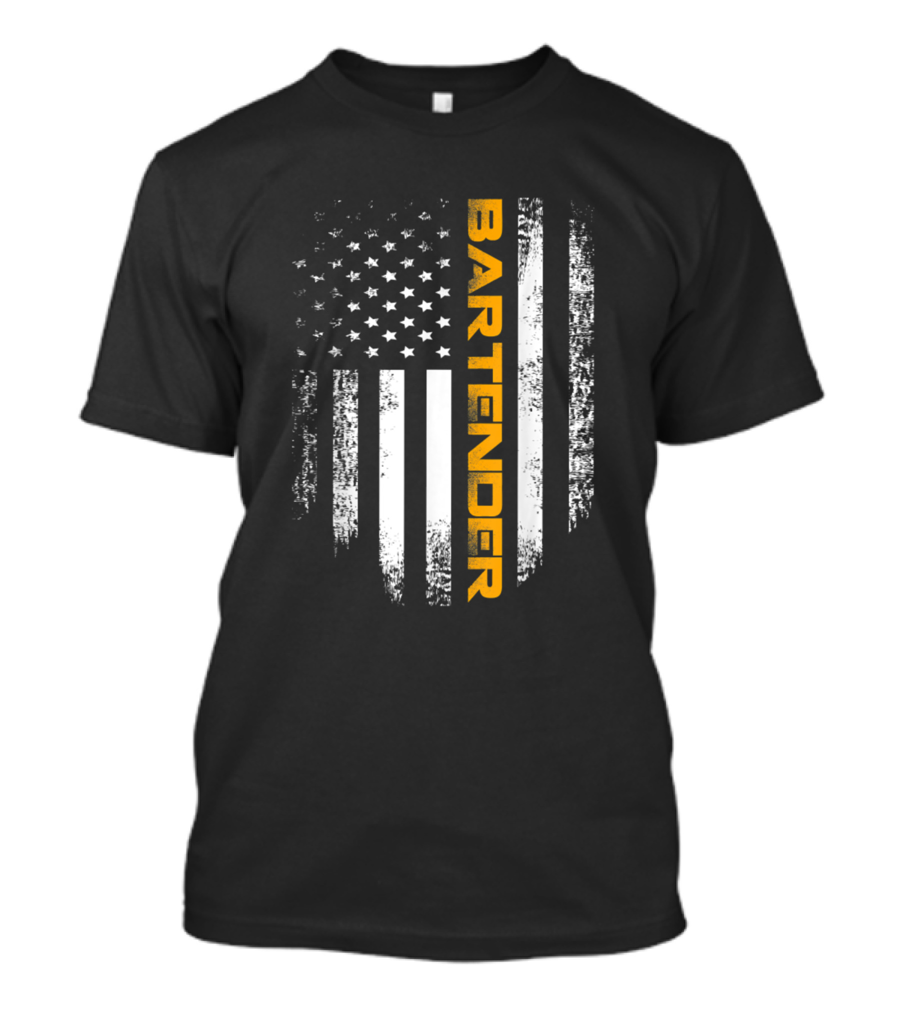 American USA Flag Bartender Bartending T-Shirt