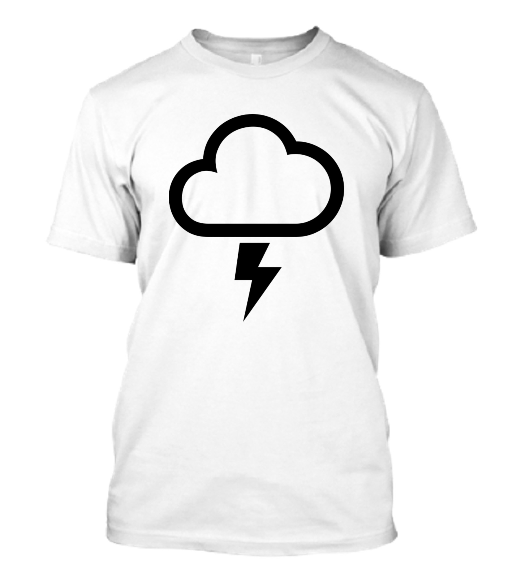 Cloud And Lightning Bolt T-Shirt
