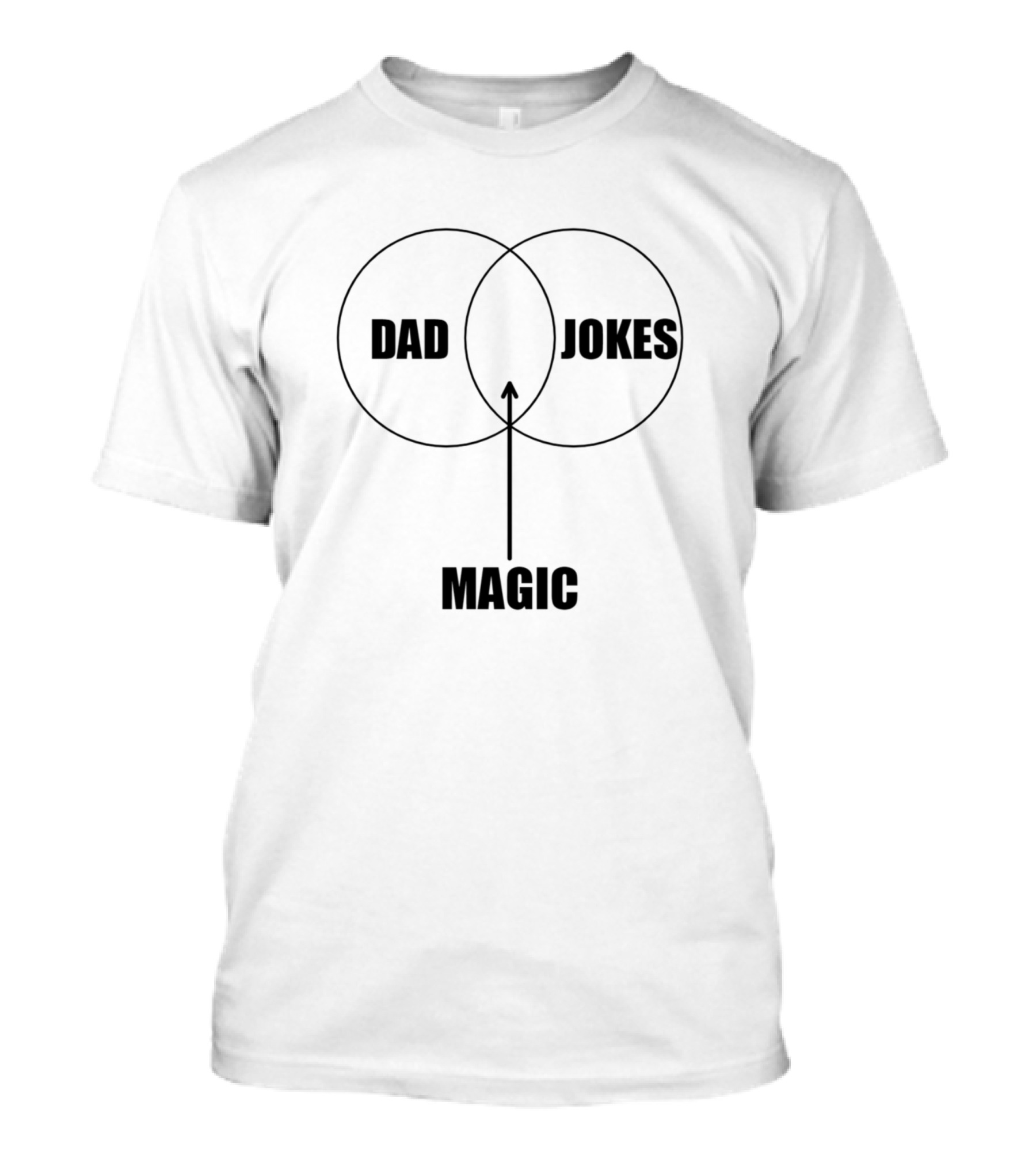 Dad Jokes Magic Venn Diagram T-Shirt