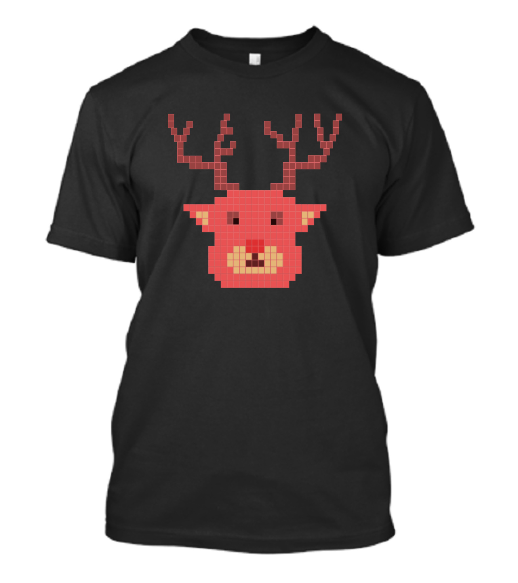 Deer Pixel Art Icon Made Of Small Squares T-Shirt