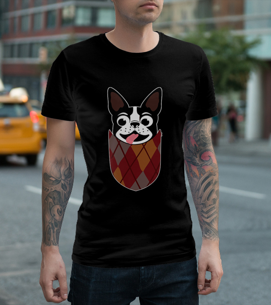 Desert Christian Men Holy Bible Boston Terrier Argyle Sweater Christianity T-Shirt