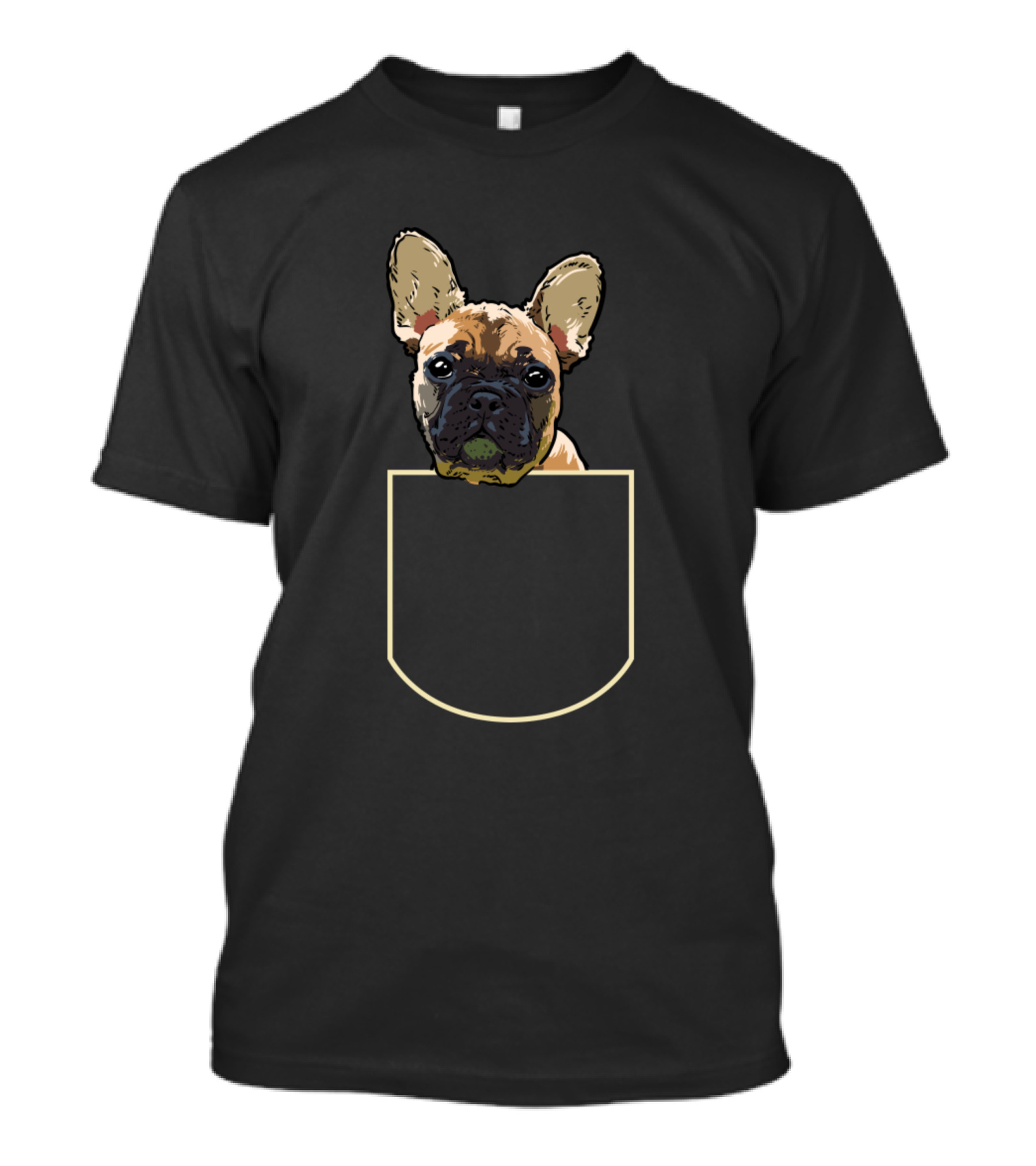 French Bulldog In Pocket Frenchie Lover T-Shirt