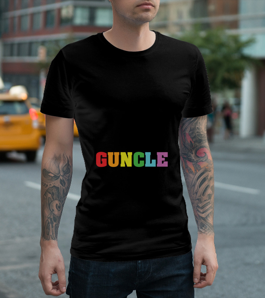 Funny Bearded Guncle Beard Sunglasses Definition T-Shirt