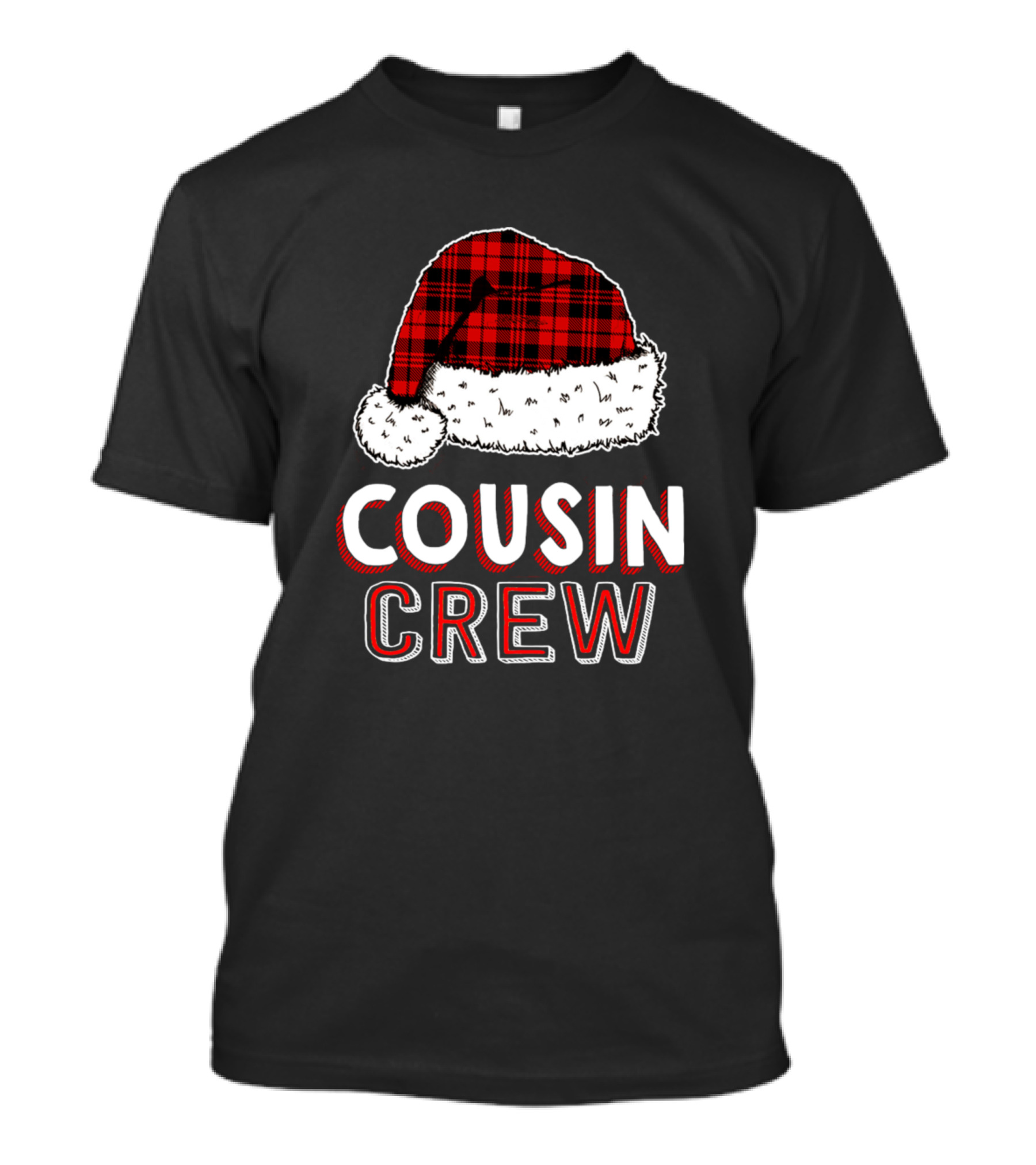 Funny Christmas Cousin Crew Squad Family Santa Hat T-Shirt