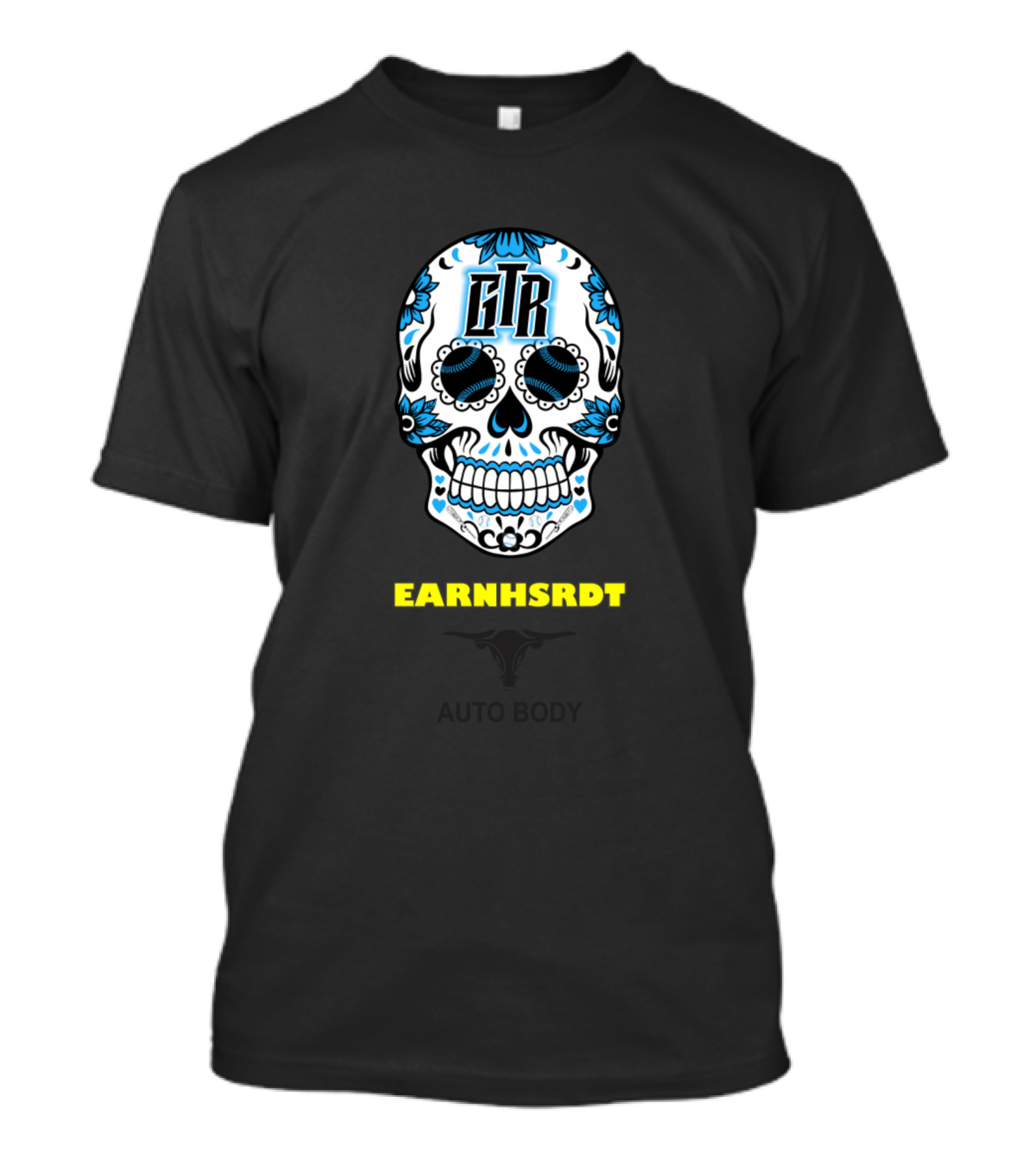 GTR Earnhsrdt Auto Body Ghost Skull T-Shirt