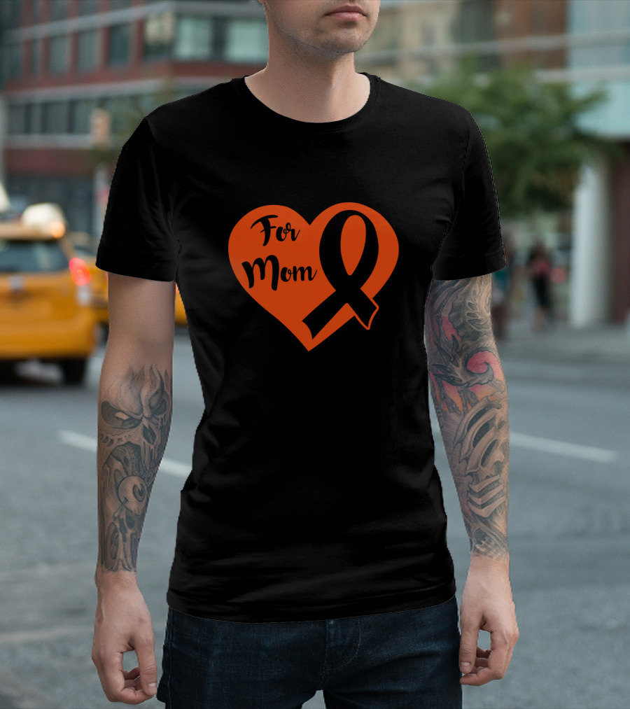 For Mom Heart Love Multiple Sclerosis Awareness T-Shirt