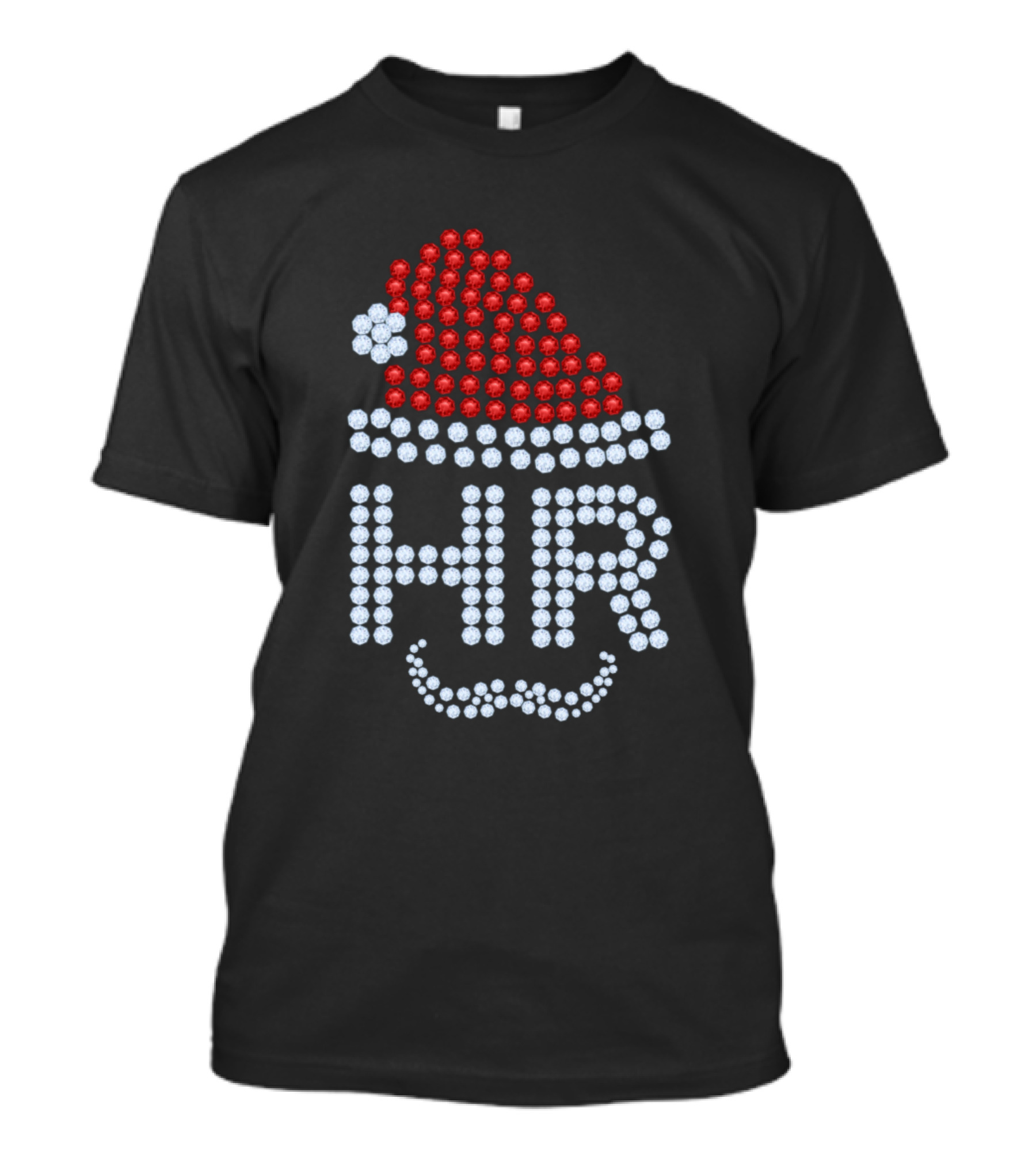 HR Santa Hat Christmas Human Resource Team Matching Festive T-Shirt