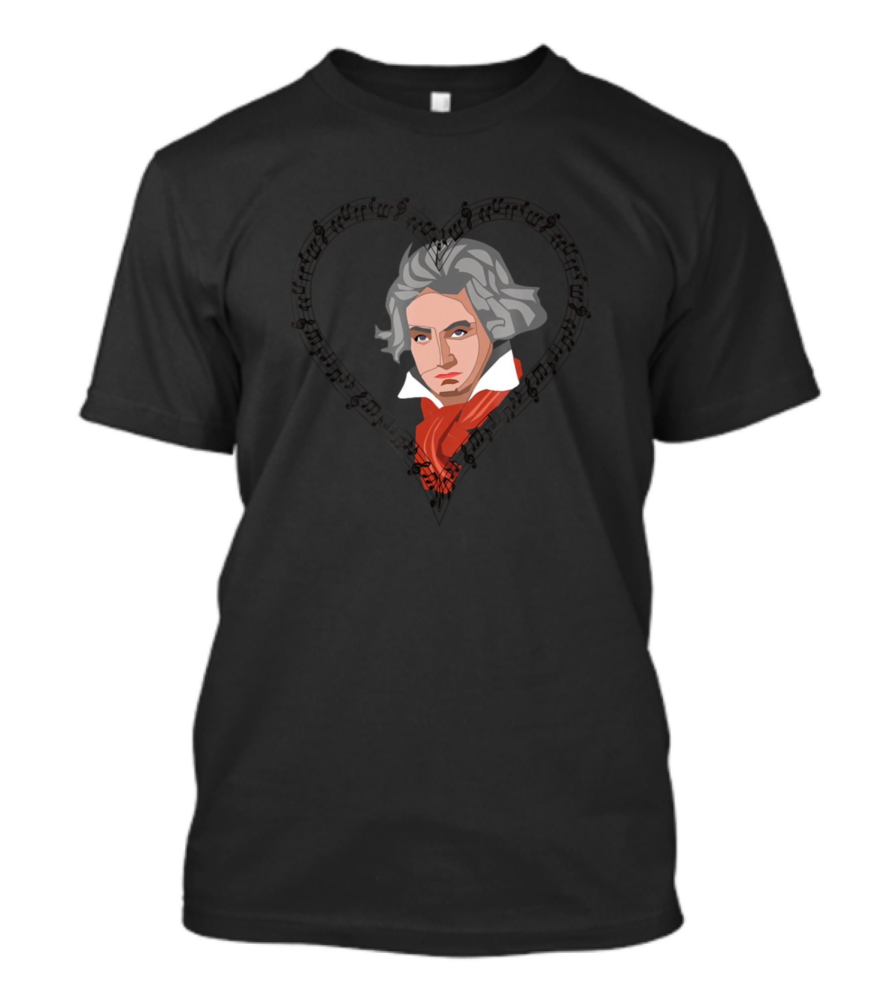 Beethoven Heart Design For Classical Music Lovers And Musicians T-Shirt