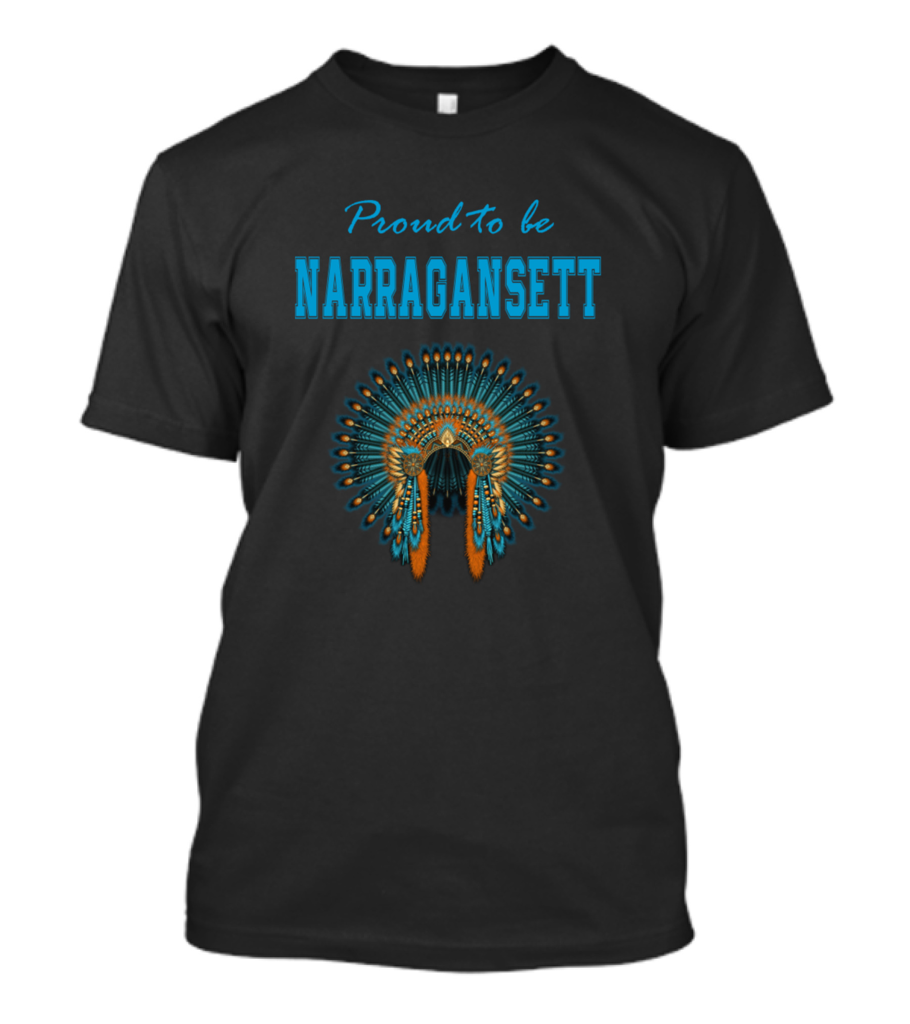 Proud To Be Narragansett Headdress T-Shirt