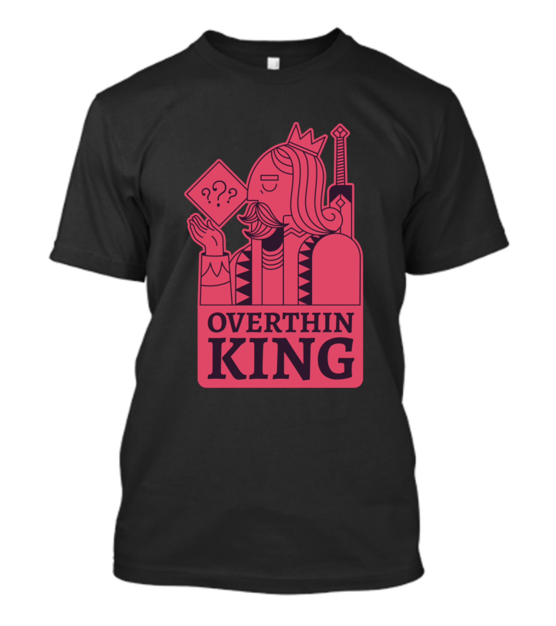 Overthin King Overthinking Analyzing Game Card T-Shirt