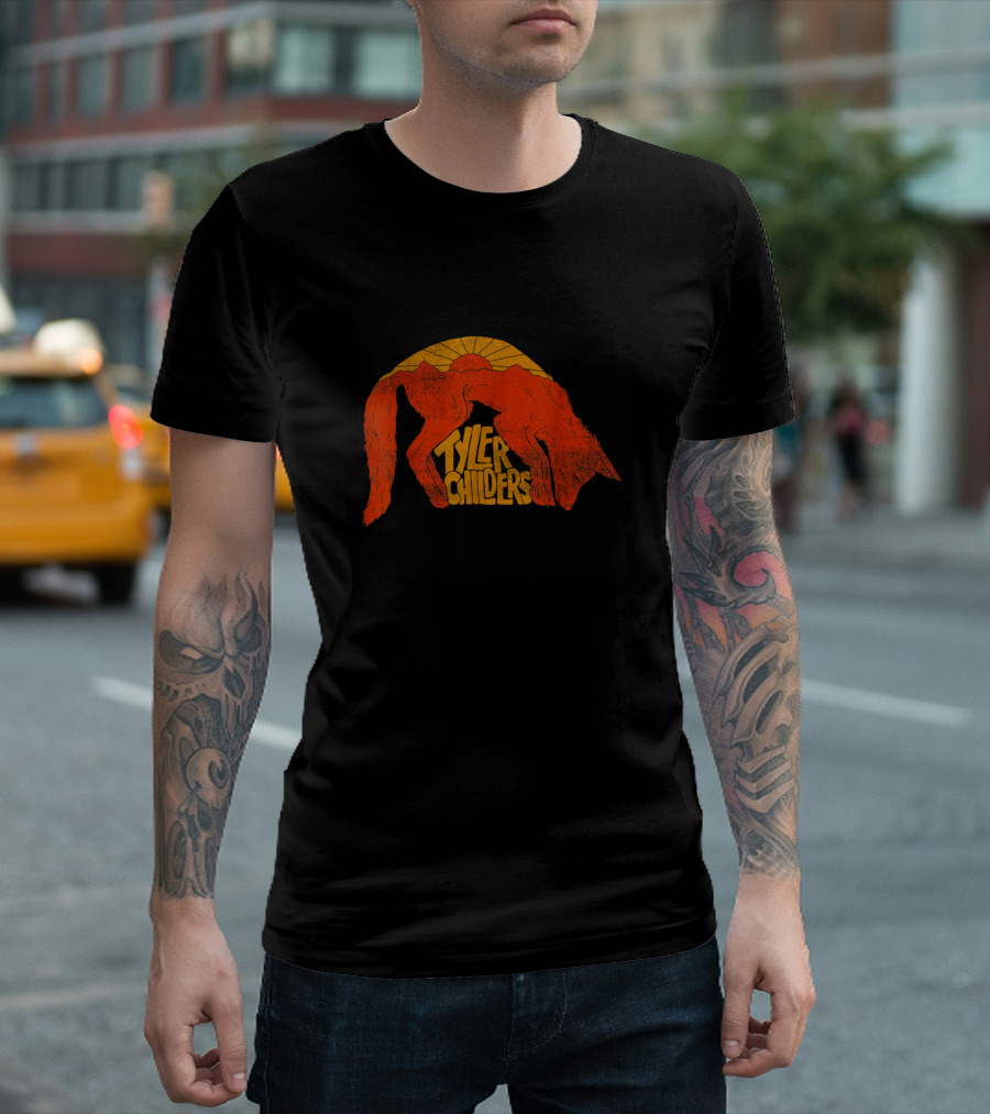 Retro Tyler Childers Purgatory Bluegrass Music Sunburst Fox T-Shirt