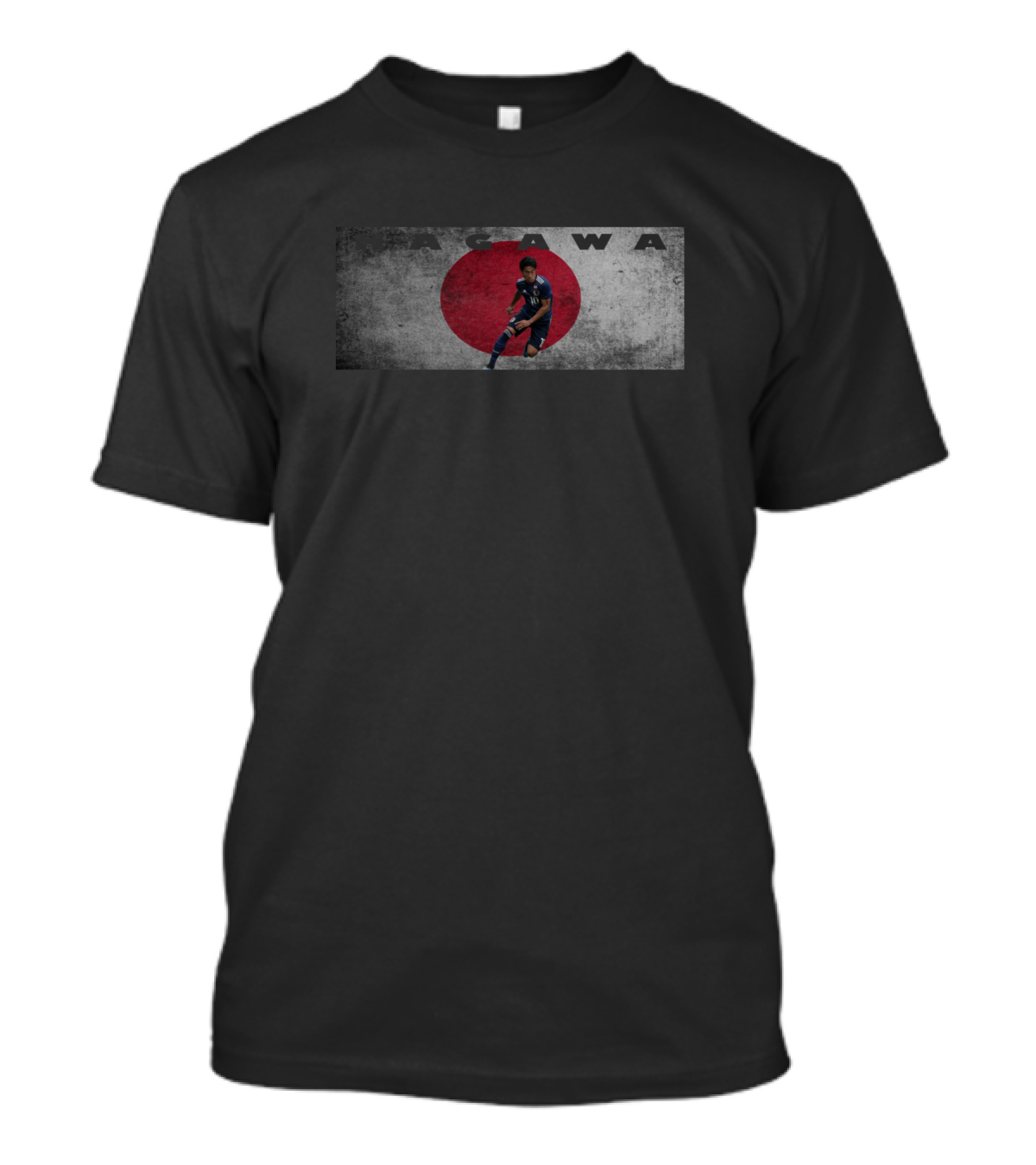 Kagawa Japan Football Iconic Red Circle Background T-Shirt