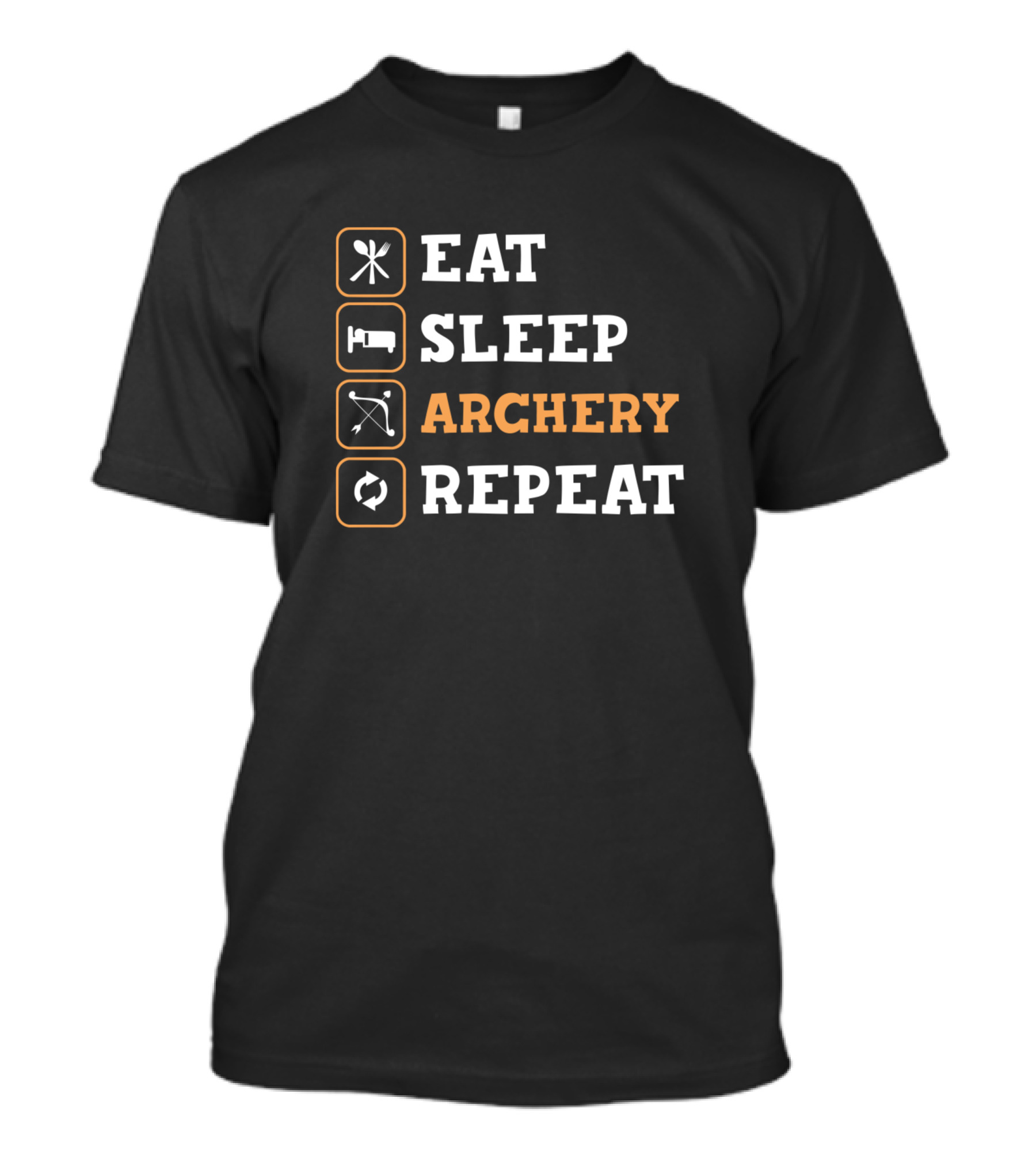 Eat Sleep Archery Repeat Bowman Sports T-Shirt