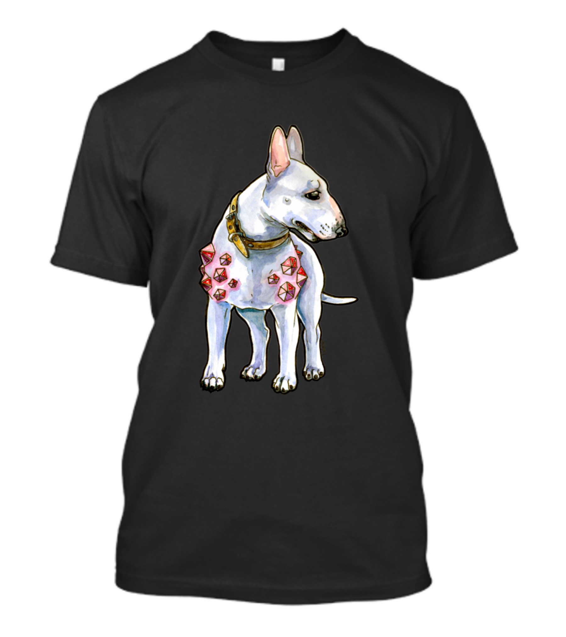 Bull Terrier With Dice T-Shirt