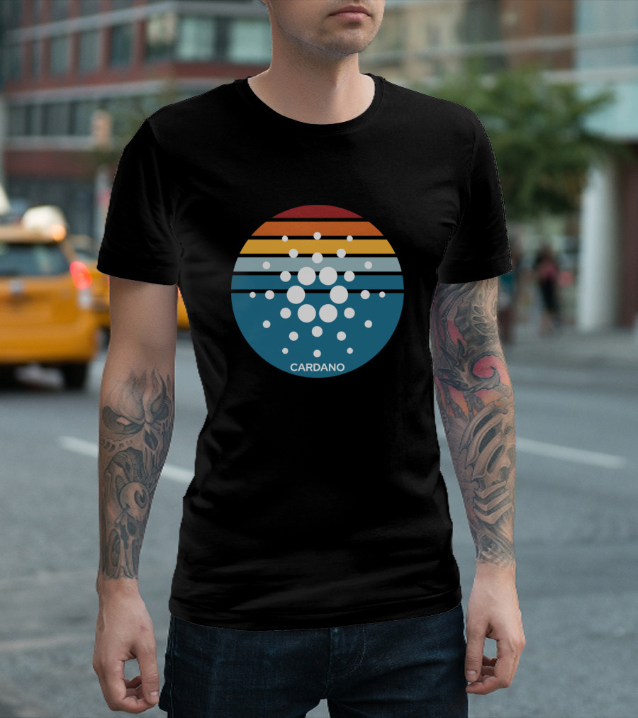 Cardano ADA Cryptocurrency Retro T-Shirt