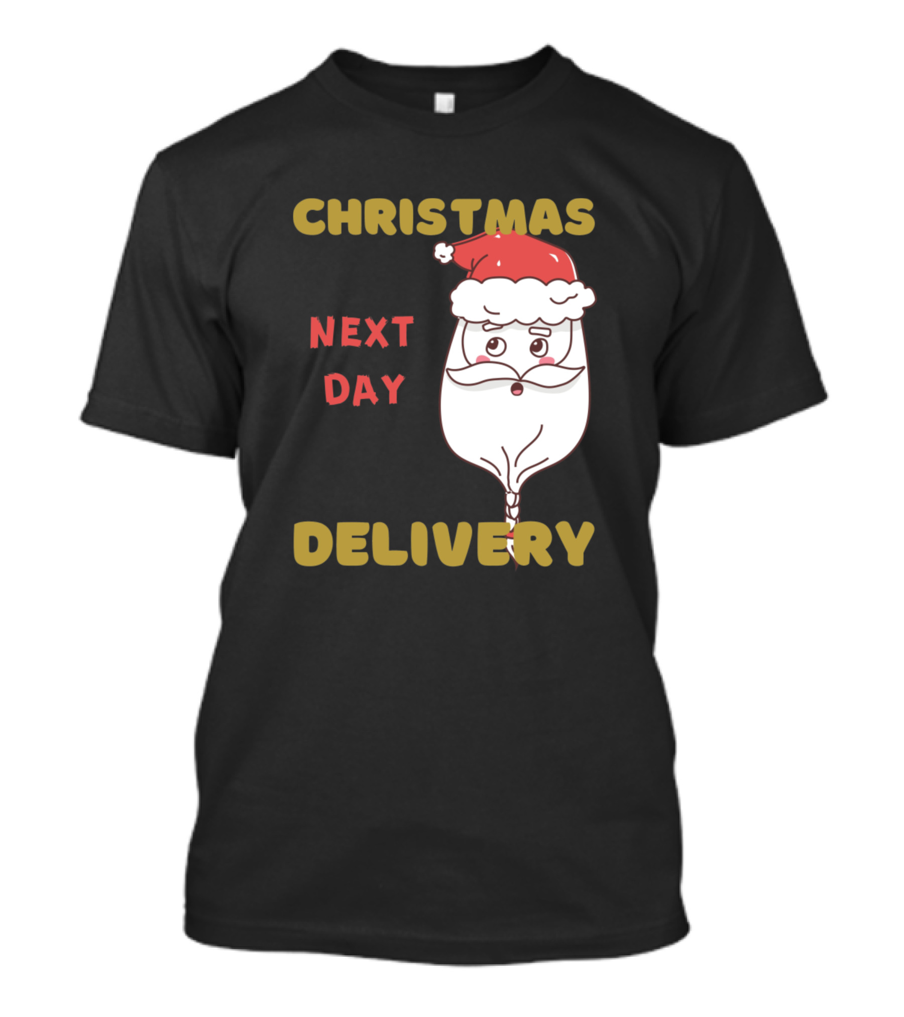 Christmas Next Day Delivery Santa T-Shirt