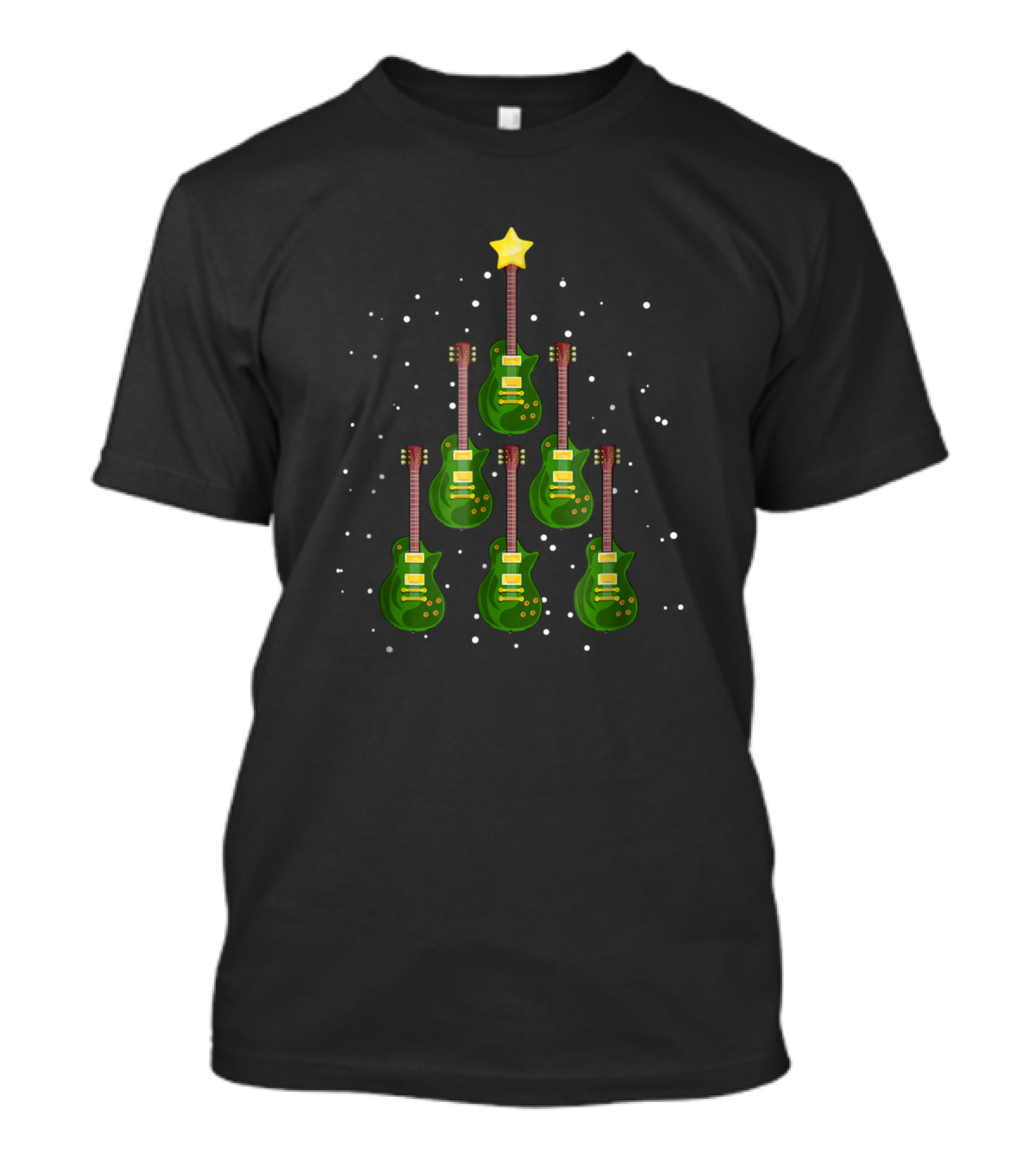 Christmas Tree Guitar Music Teacher Holiday T-Shirt