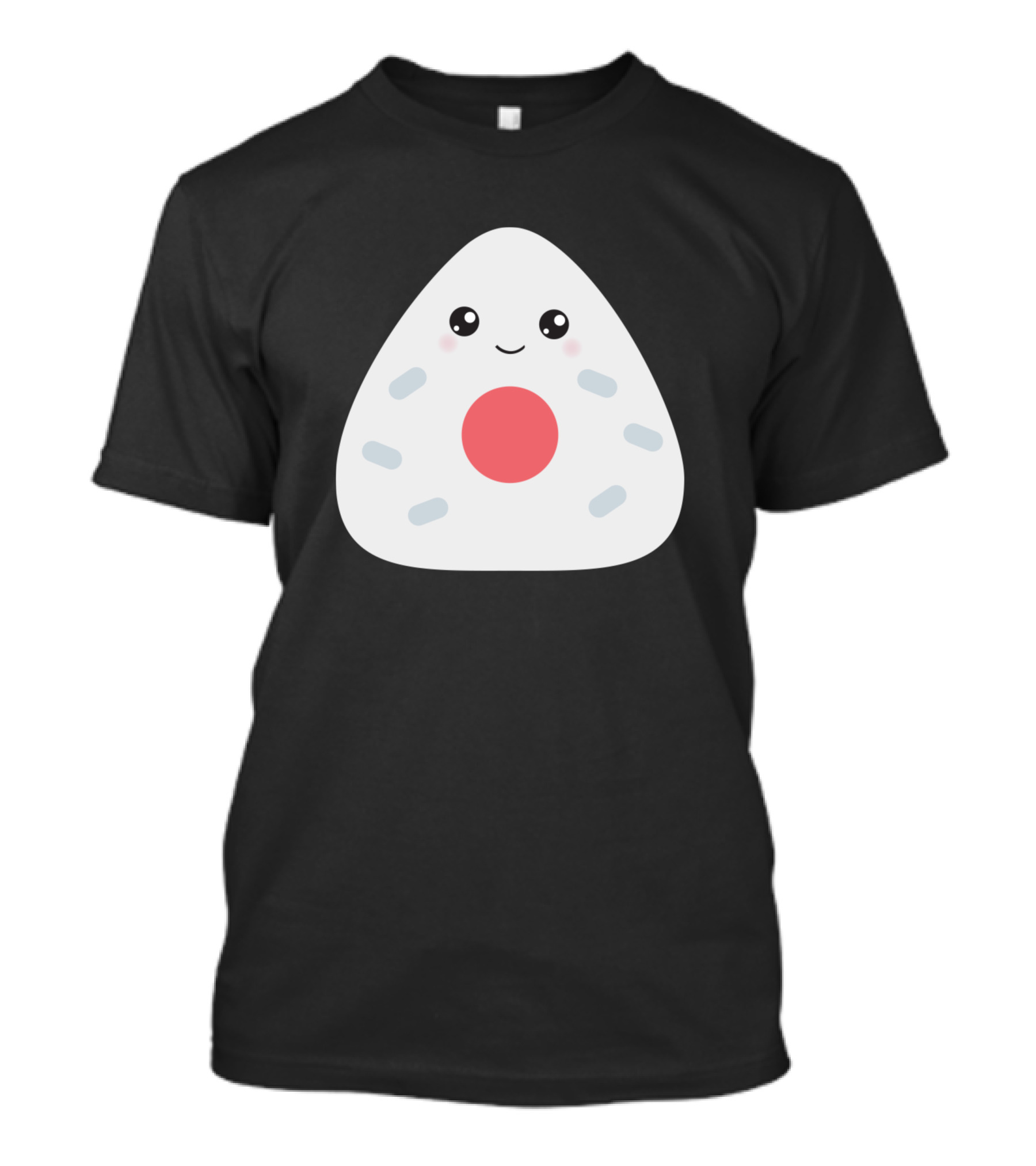 Cute Kawaii Umeboshi Onigiri Smiling Face T-Shirt