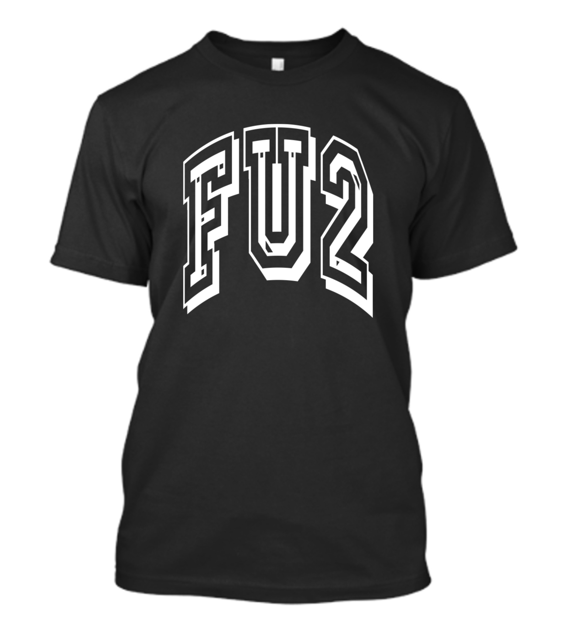 FU2 Bold Collegiate Text T-Shirt