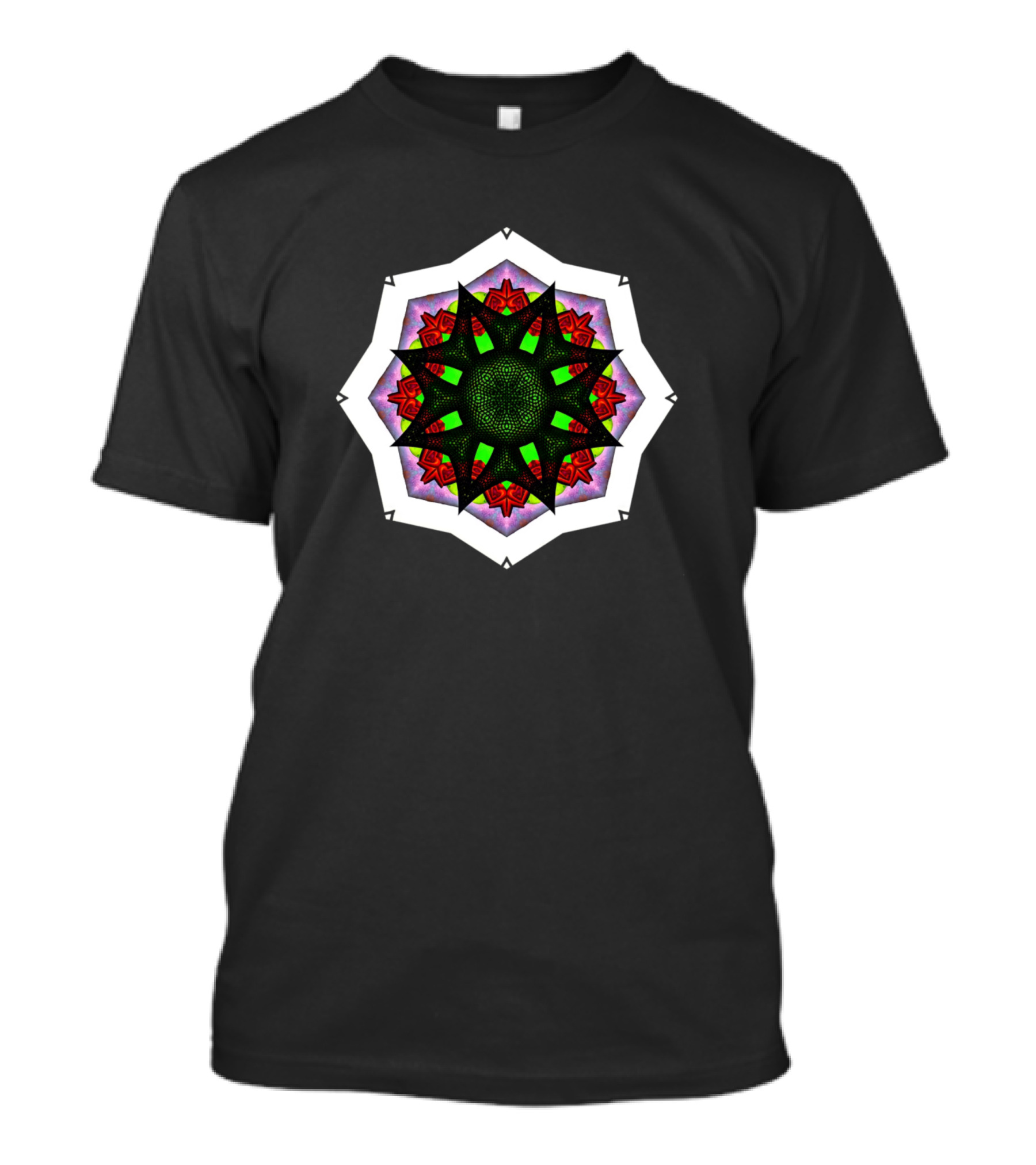 Geometric Fun Mandala Starburst T-Shirt