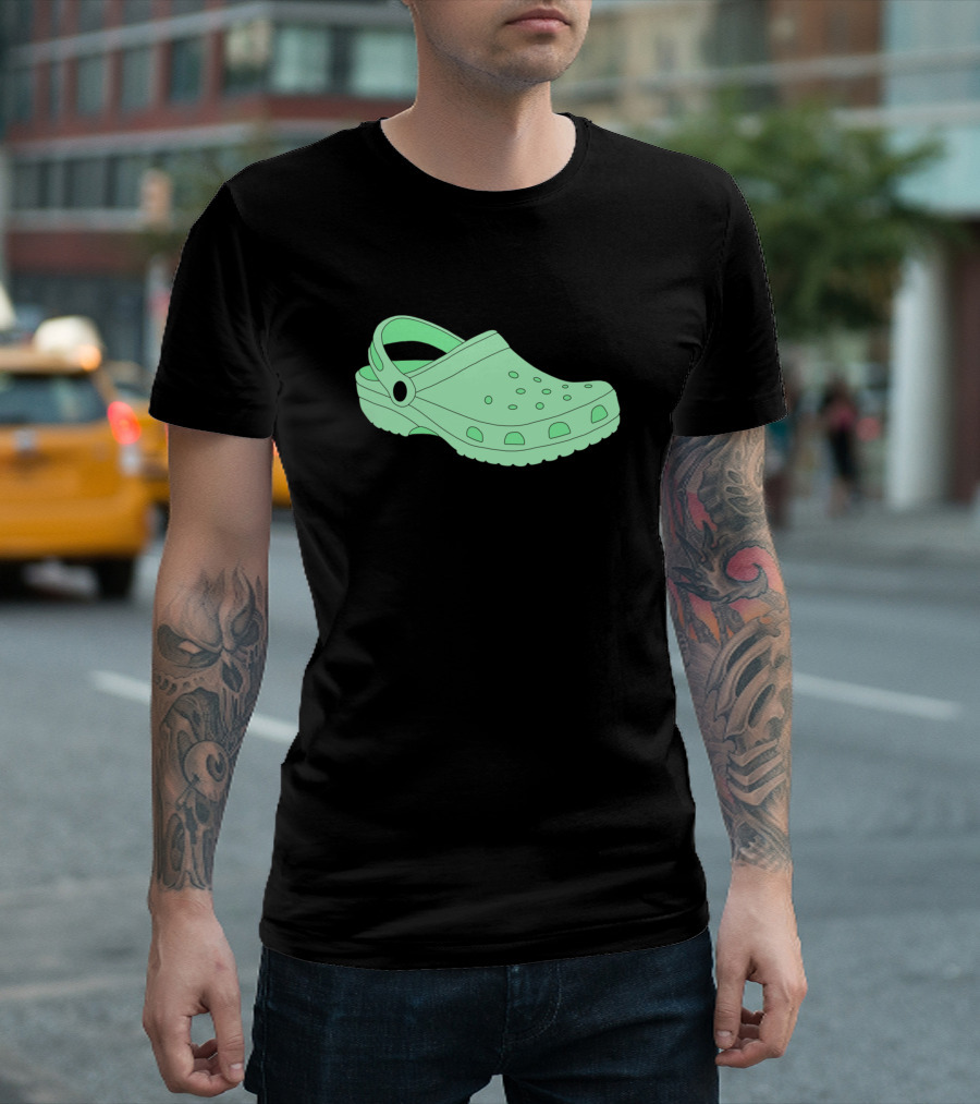 Green Crocs Shoe T-Shirt