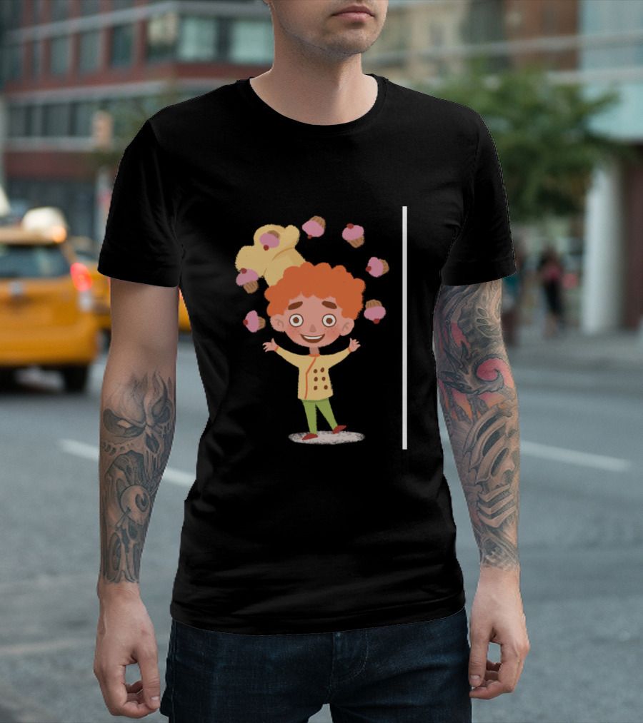 Little Baker Juggles Cupcakes and Smiles T-Shirt